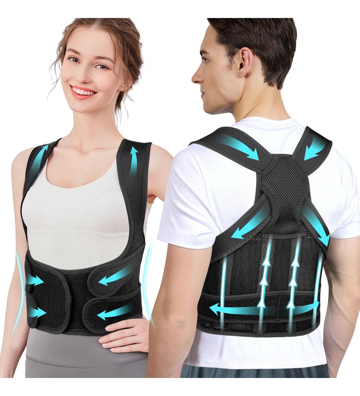 ACWOO Adjustable Posture Corrector for Men & Women - Breathable Back Straightening Trainer - Buy Online on GoSupps.com