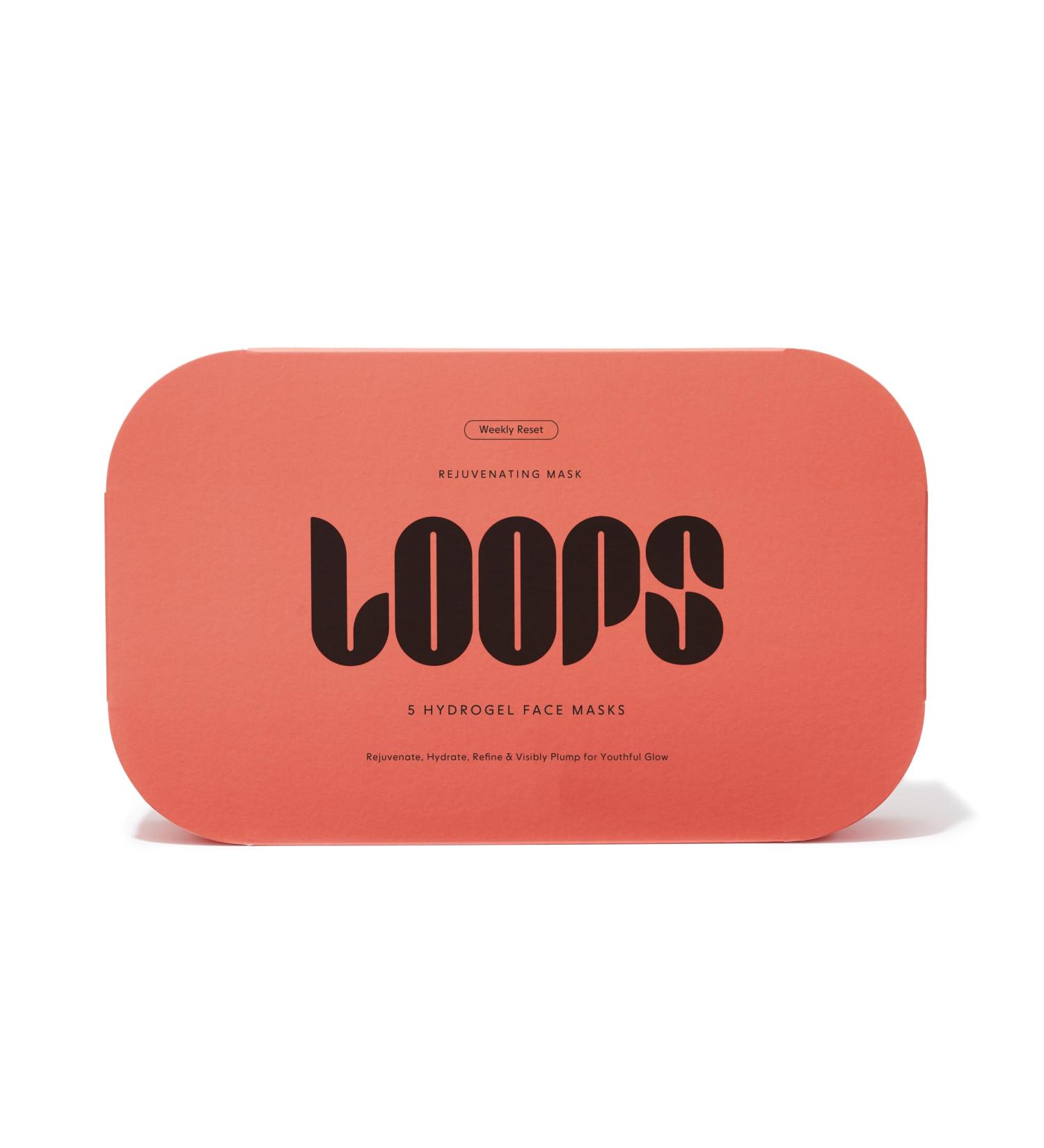 LOOPS WEEKLY RESET Hydrogel Face Mask Kit - Rejuvenate Hydrate & Plump Skin - 5 Pc for Youthful Glow & Reduced Puffiness - International Shipping Available - Buy Online on GoSupps.com
