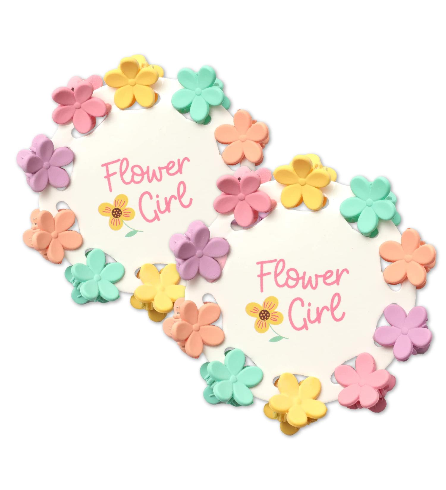 Flower Girl Hair Clips Set - Cute Proposal & Thank You Gifts - Buy Online on GoSupps.com