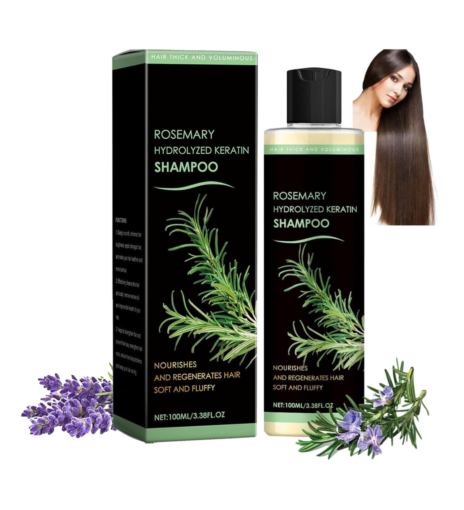  JIAOY Hydrolyzed Keratin and Rosemary Shampoo for Hair Growth - Strengthening and Thickening for Women and Men Hair Loss Nourishing and Moisturizing (1PCS) - Buy Online on GoSupps.com