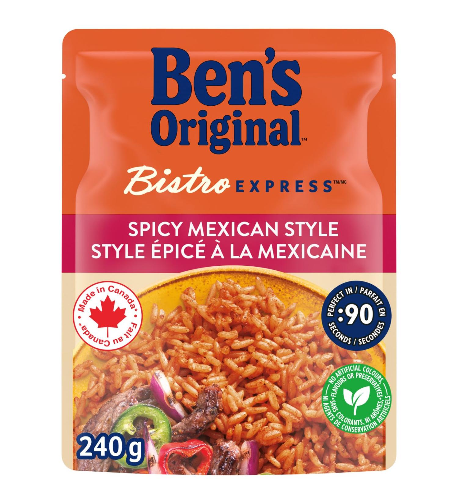 BEN'S ORIGINAL BISTRO EXPRESS Spicy Mexican Style Rice Side Dish 240g Pouch Spicy Mexican Style 1 - Buy Online on GoSupps.com