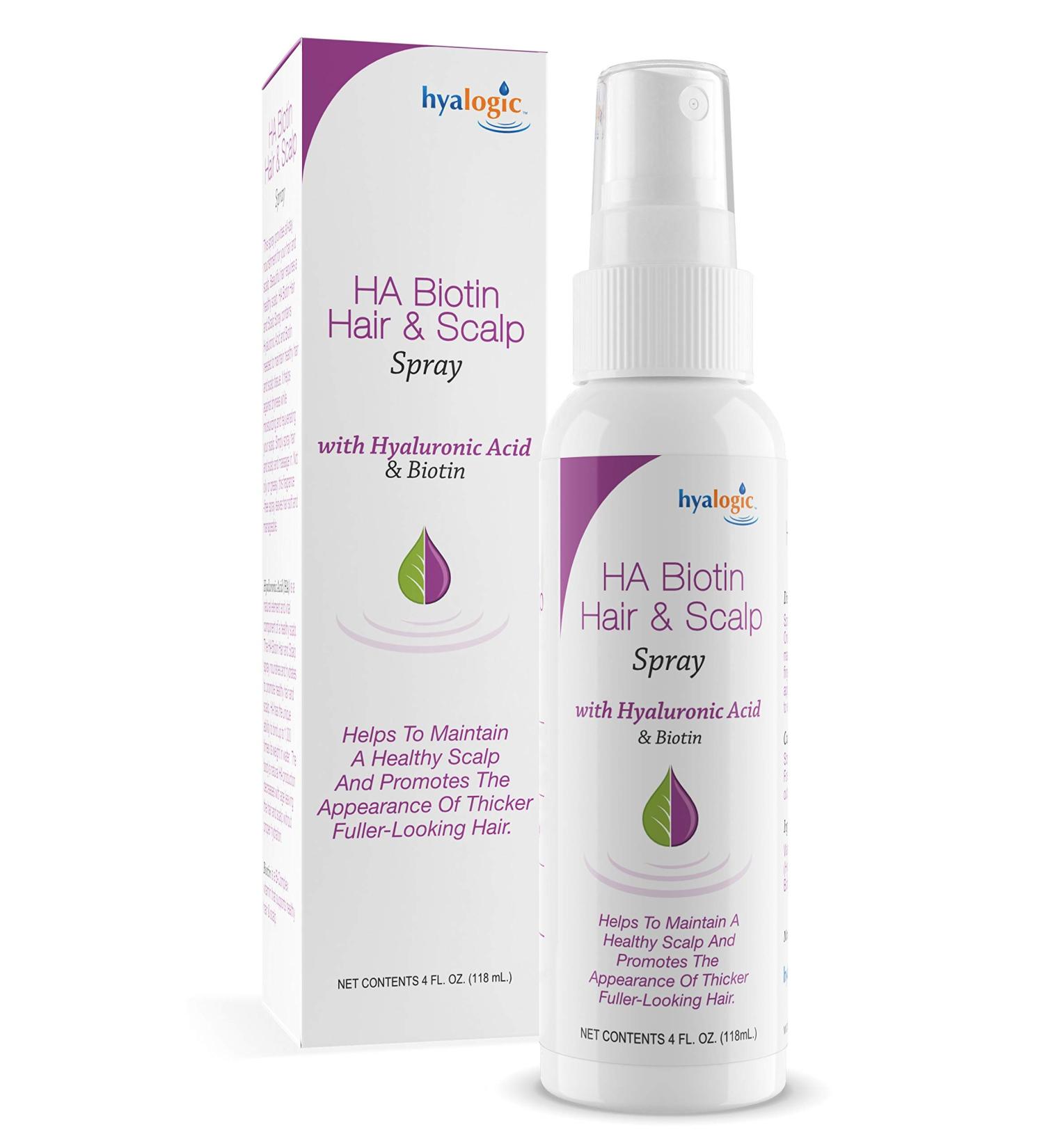 Hyalogic HA Biotin Hair & Scalp Spray 4 fl oz - Nourish & Revitalize Hair - Buy Online on GoSupps.com