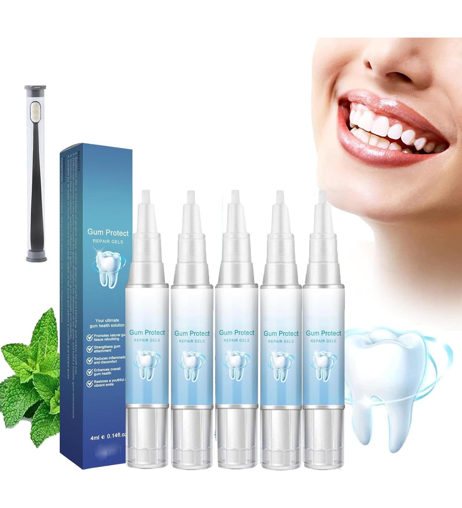Neslemy Gum Gel Neslemy Gum Shield Therapy Gel Dentizen Gum Therapy Gel Gum Instant Treatment Gel Teeth Whitening Essence Pen Intensive Stain Removal Teeth (5 Pcs) - Buy Online on GoSupps.com