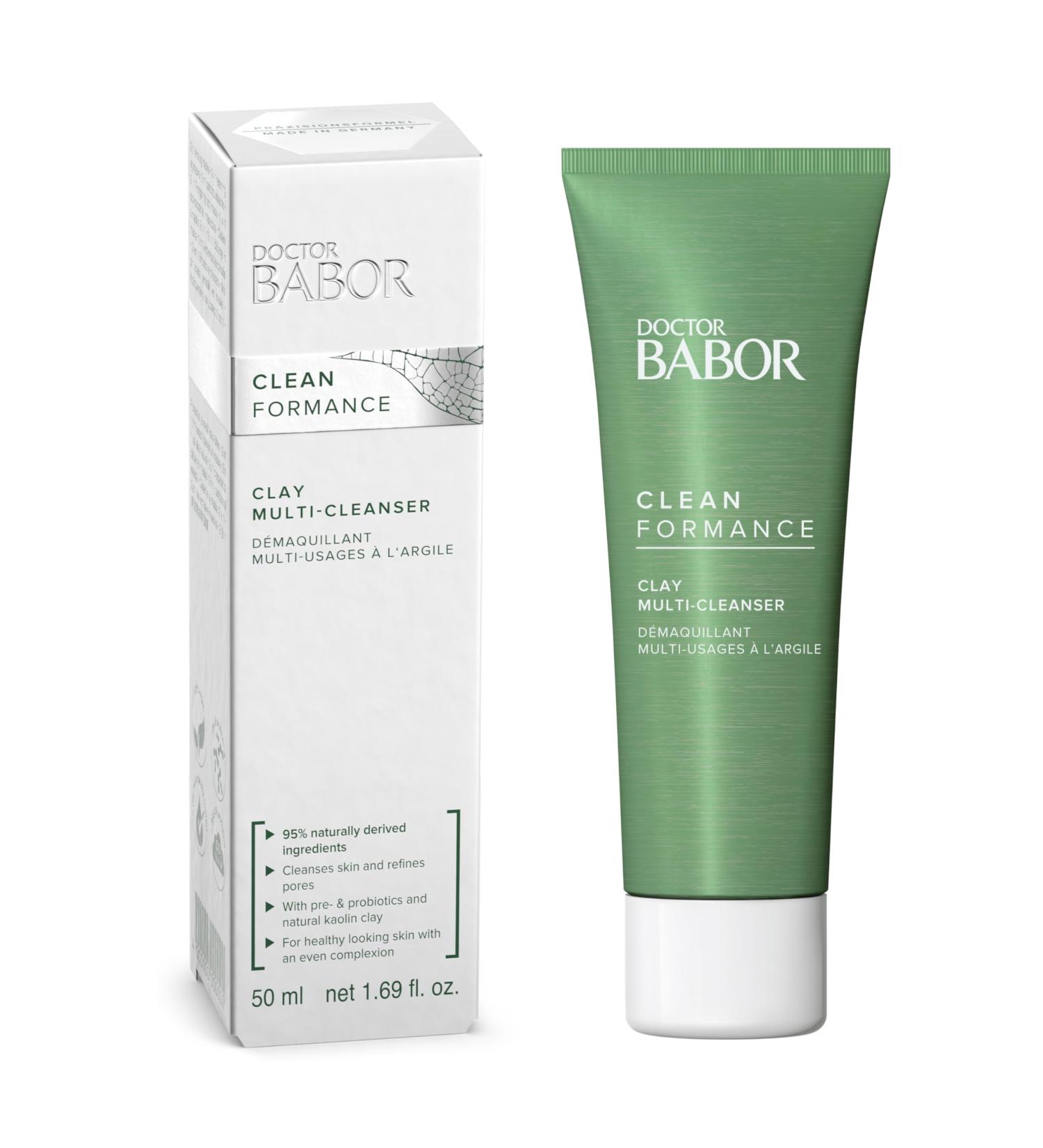 Doctor Babor Clay Multi-Cleanser 50ml - Vegan Formula Gentle Cleanser & Mask for All Skin Types with Pre/Probiotics - Buy Online on GoSupps.com