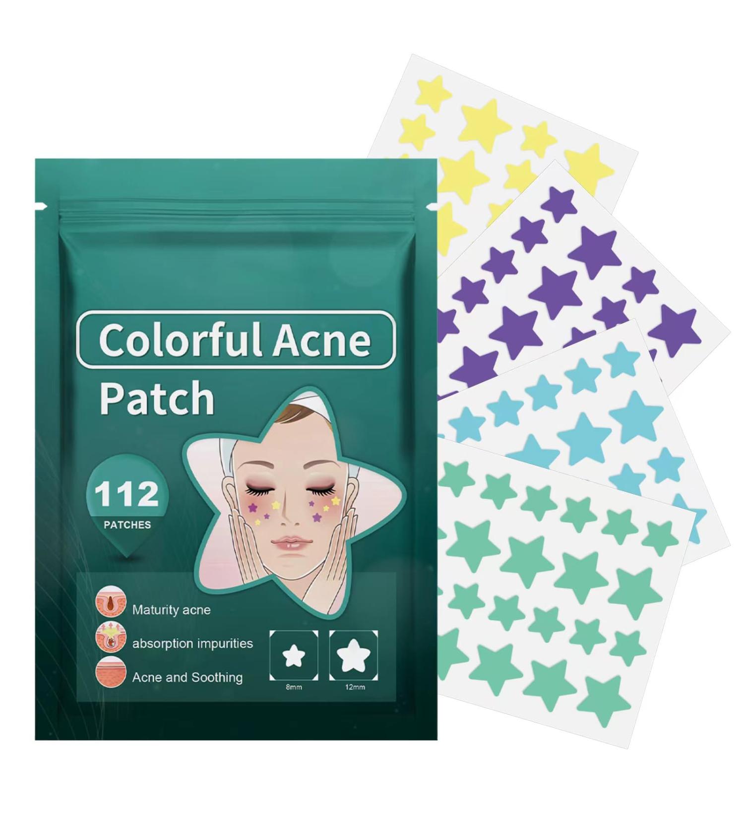 112 Counts Star-Shaped Pimple Patches - Hydrocolloid Acne Stickers for All Skin Types - Effective Pimple Patch Set - Buy Online on GoSupps.com