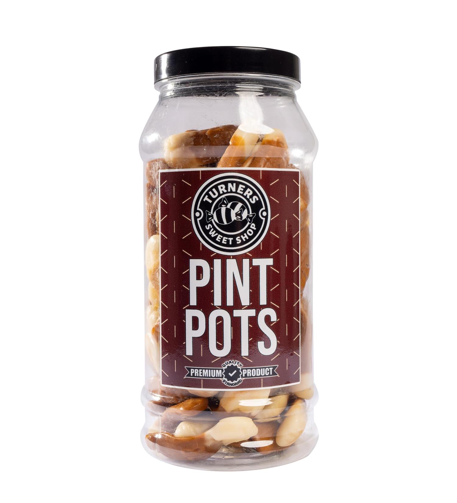 Pint Pots - 500g by Turners Sweet Shop Traditional Retro Gift Jar Classic Original Pick & Mix Sweets Quality Confectionary Fantastic Gifts for Him Her or Them