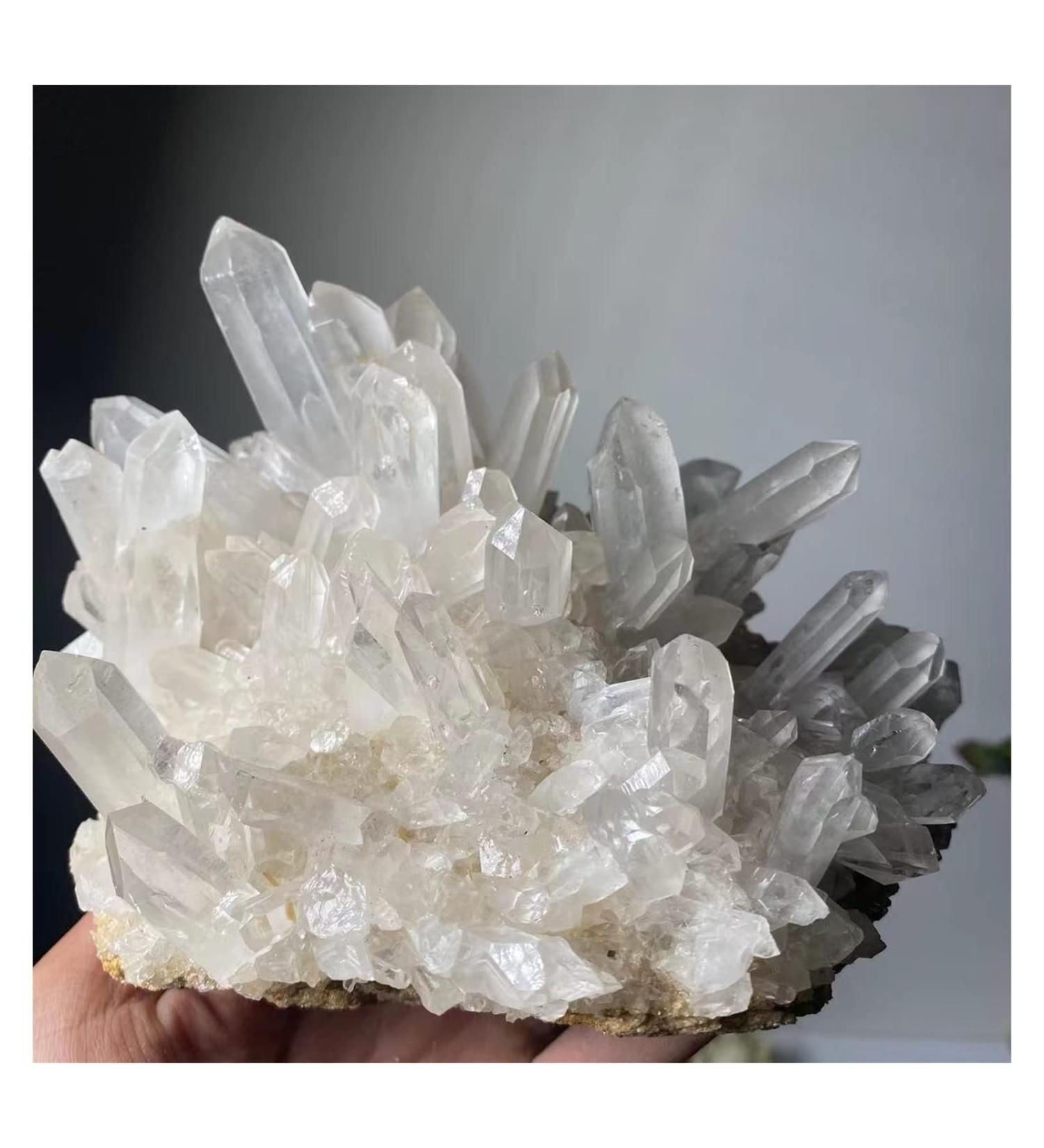 1pc Natural Rare White Quartz Crystal Cluster Specimen Decoration Crystal Cluster (Size : 150-200g) - Buy Online on GoSupps.com