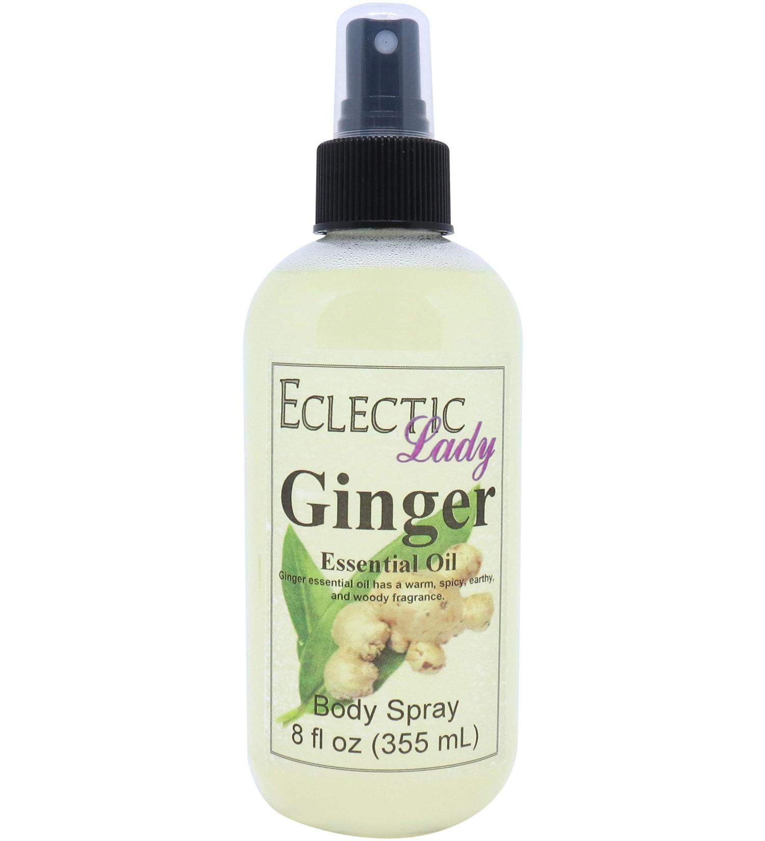 Ginger Essential Oil Body Spray 8 ounces Body Mist for Women with Clean Light & Gentle Fragrance Long Lasting Perfume with Comforting Scent for Men & Women Cologne with Soft Subtle Aroma For Regular Strength 8 Fluid Ounces - Buy Online on GoSupps.com