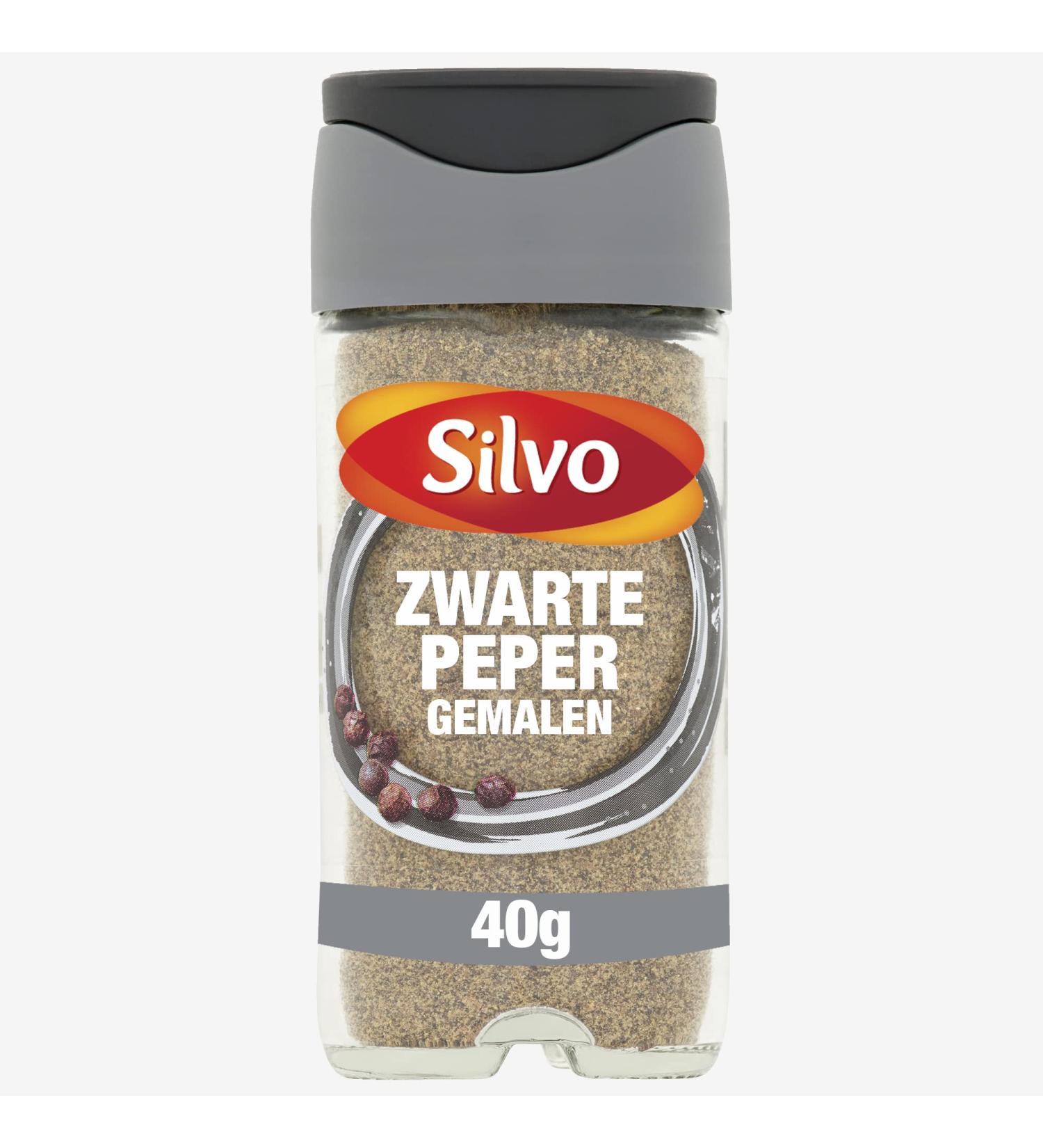 McCormick SILVO Black Pepper Ground 40 g subtle and spicy taste useful both at the table and in the kitchen to season all dishes - Buy Online on GoSupps.com