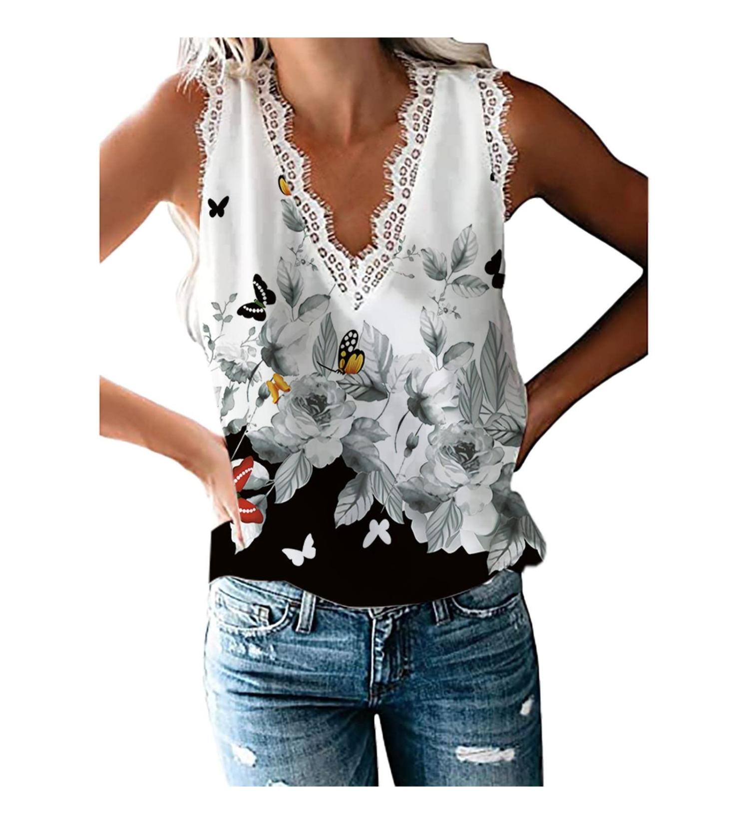 Women's Cute Sleeveless V-Neck Tank Top | Fannyouth Athletic T-Shirt | Small | Black - Buy Online on GoSupps.com