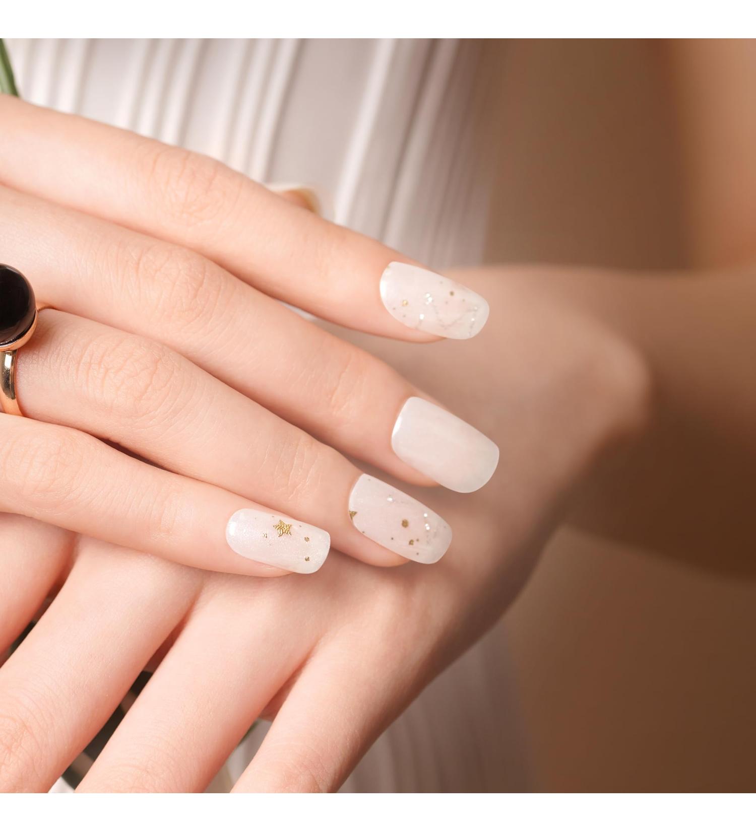 Christmas Stardust Gel Nail Wraps - 28 Salon-Quality Self-Adhesive Stickers - Buy Online on GoSupps.com
