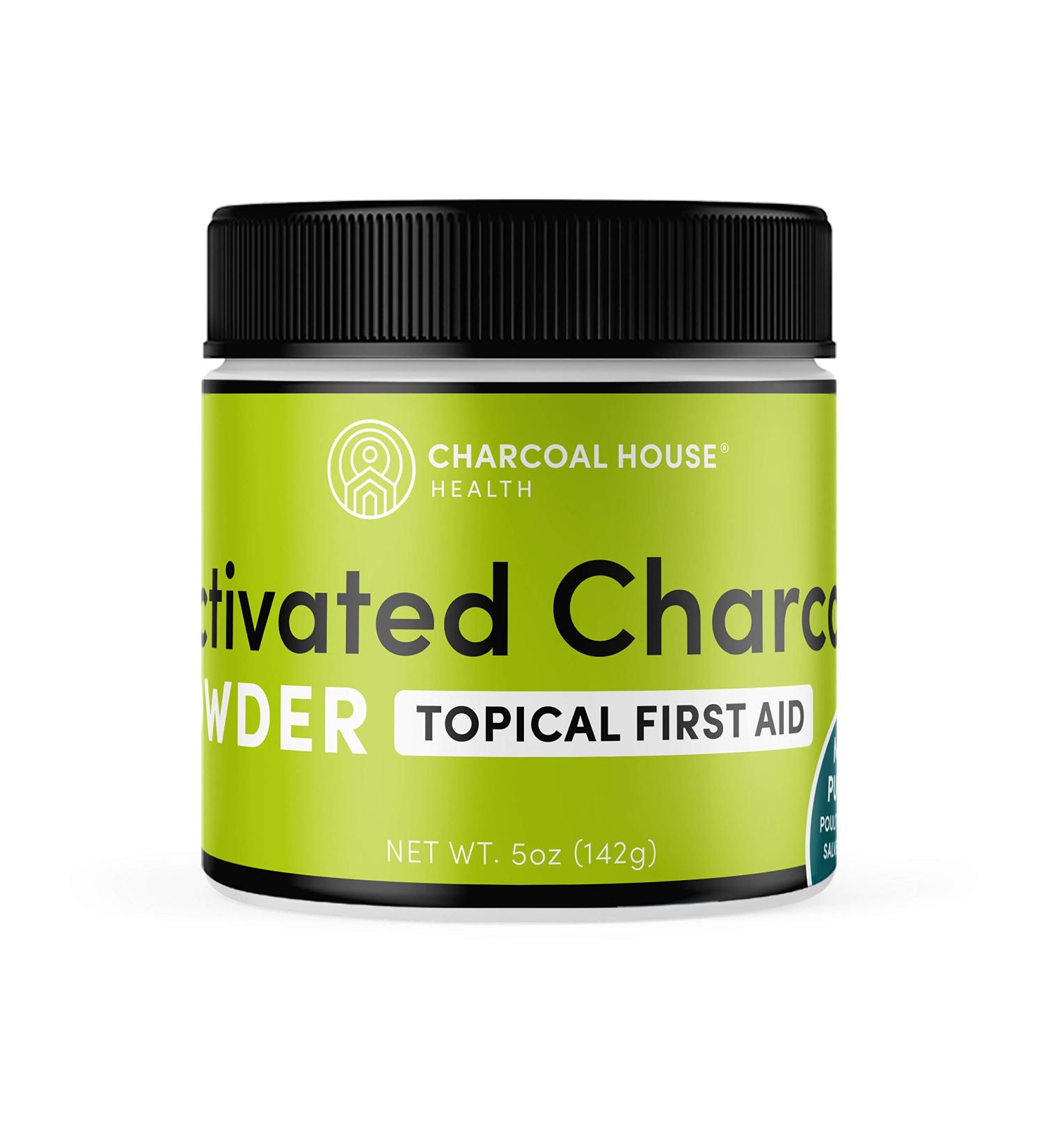 Hardwood Activated Charcoal Powder 5oz - Topical First Aid | Active Charcoal for Skin Care - Buy Online on GoSupps.com