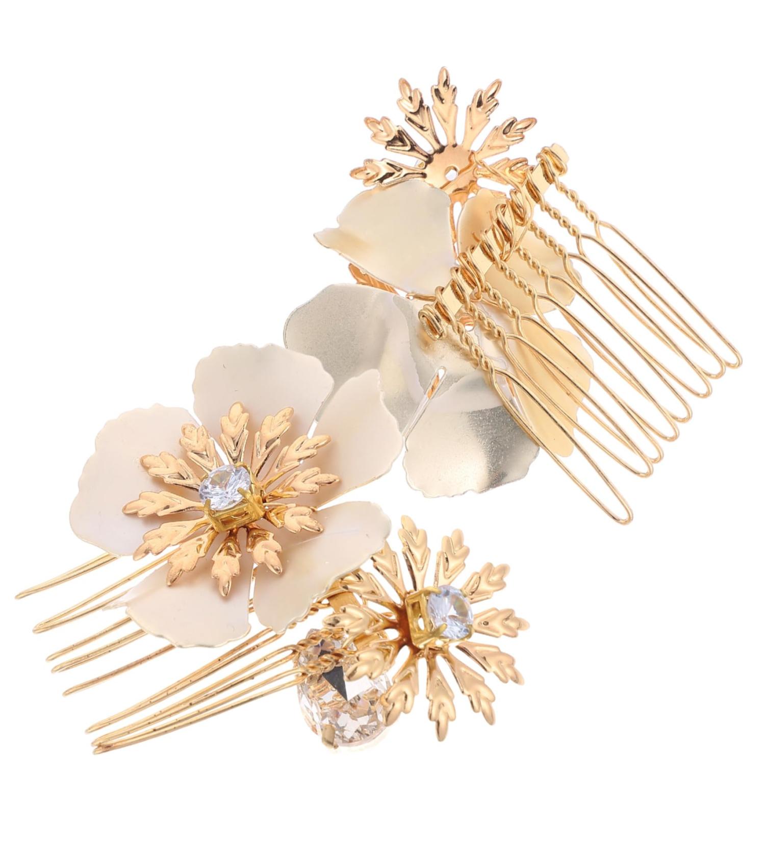 ABOOFAN 1 Pair Bridal Hair Accessories Wedding Hair Accessories Fairy Jewelry for Women Hair Comb Wedding Hair Combs for Wedding Hair Combs for Women Decorative Light Luxury Hairpin Bride - Buy Online on GoSupps.com