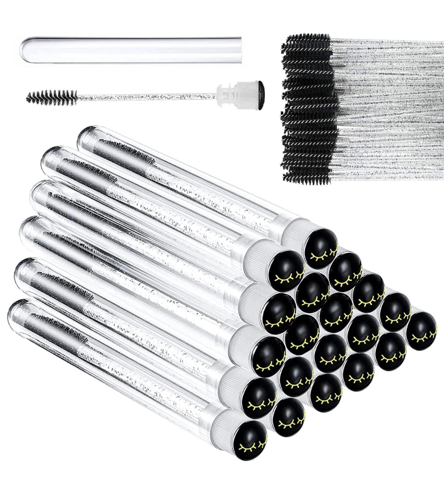 90 Pieces Disposable Mascara Brushes Set - 20 Empty Tubes & 70 Eyelash Brushes for Extensions & Mascara - Perfect for Beauty Professionals - Buy Online on GoSupps.com