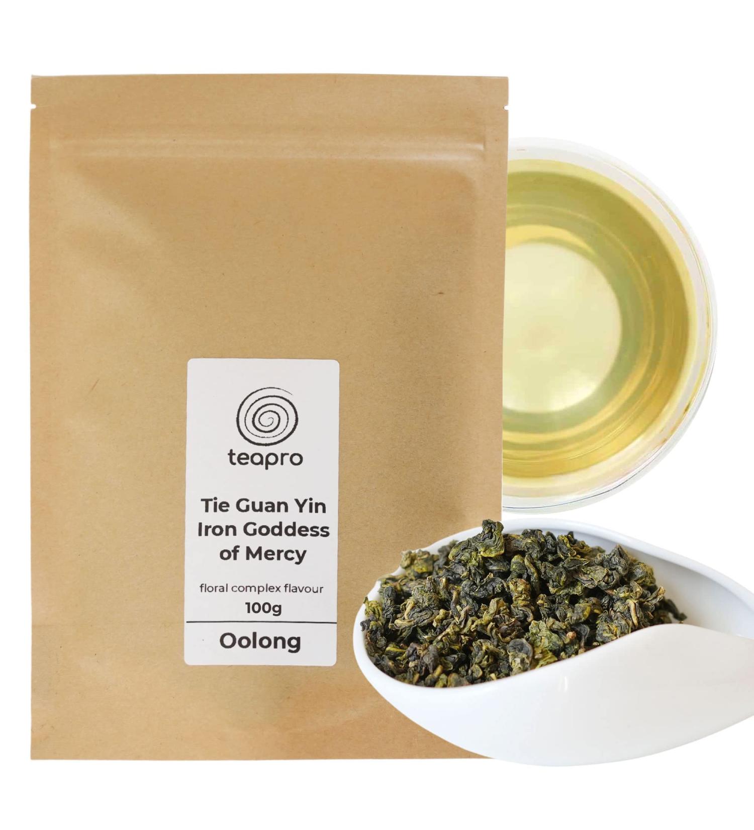 Teapro Premium Tie Guan Yin Oolong Tea - 100g - Buy Online on GoSupps.com