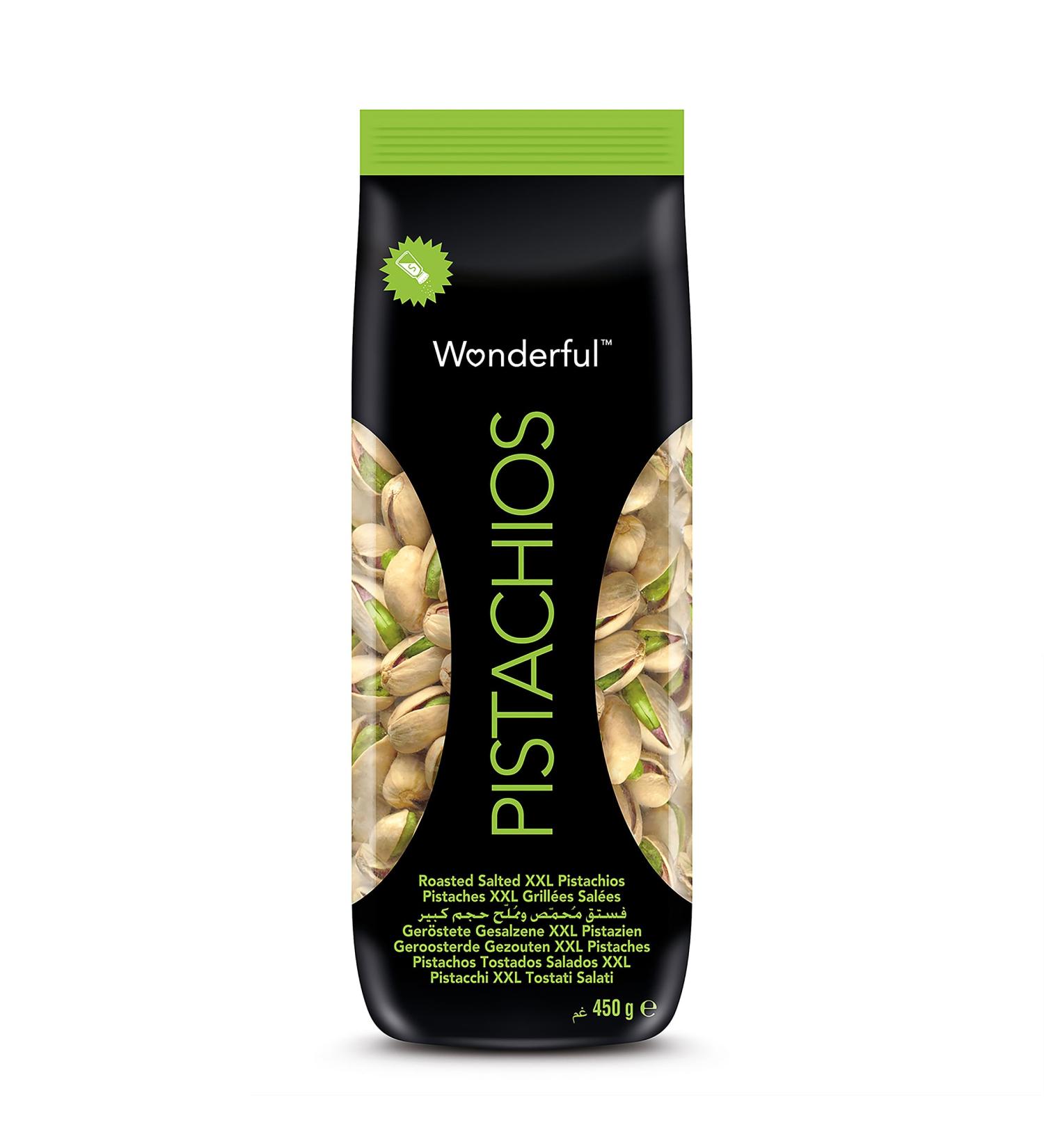  Wonderful Pistachios Wonderful Pistachios & Almonds - Roasted & Salted Pistachios 450g ripened under the Californian sun - Buy Online on GoSupps.com