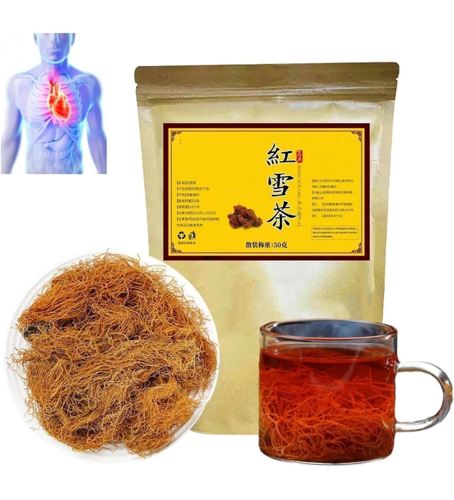 Golden Silk Red Snow Tea Senusto Red Snow Tea Natural Red Snow Tea Tibetan Plateau Red Snow Tea Unique Chinese Tea for Women and Men (1pcs) - Buy Online on GoSupps.com