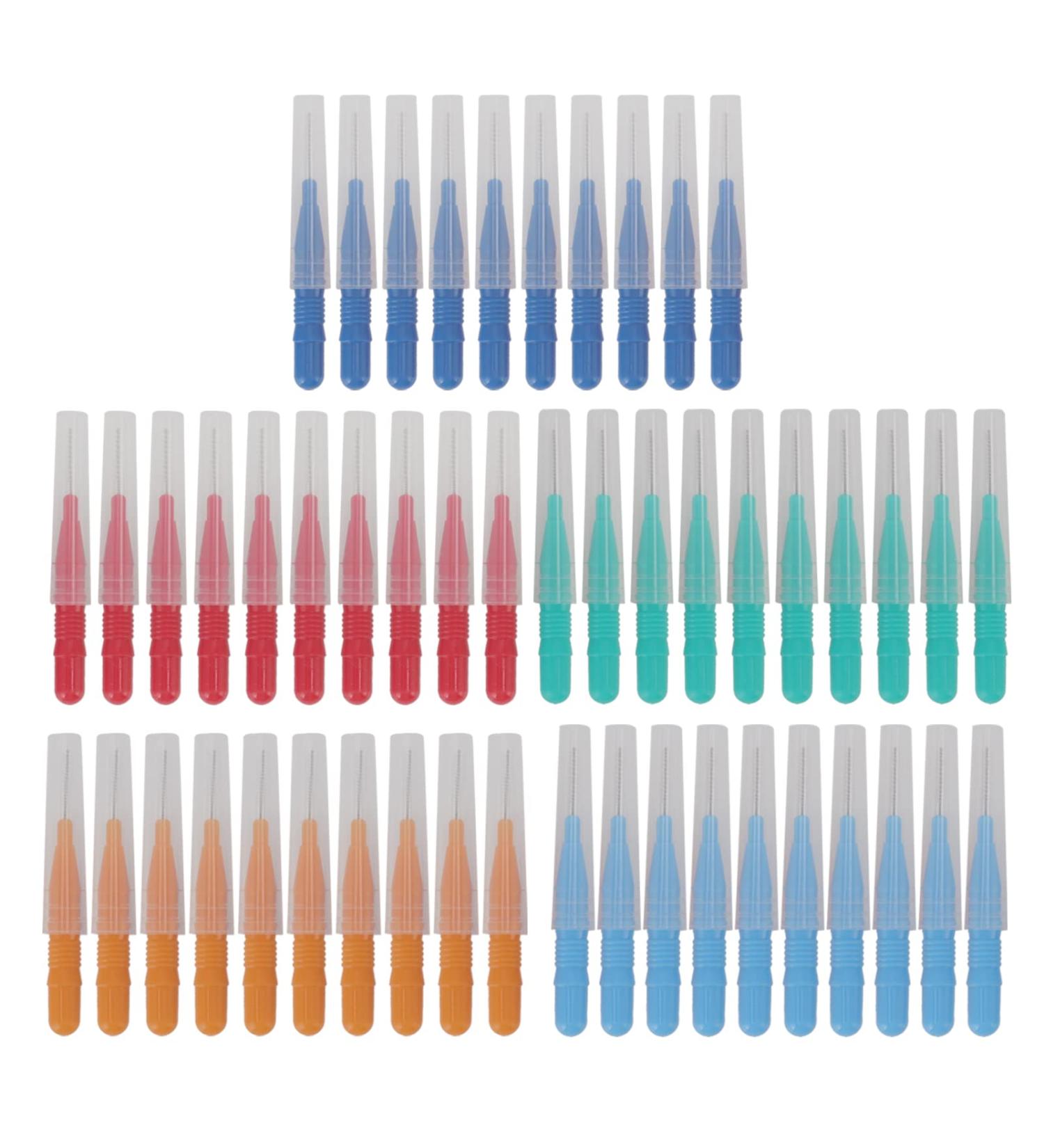 50 Interdental Brushes - Easy-to-Use Bendable Tooth Flaps for Effective Teeth Cleaning - International Shipping Available - Buy Online on GoSupps.com