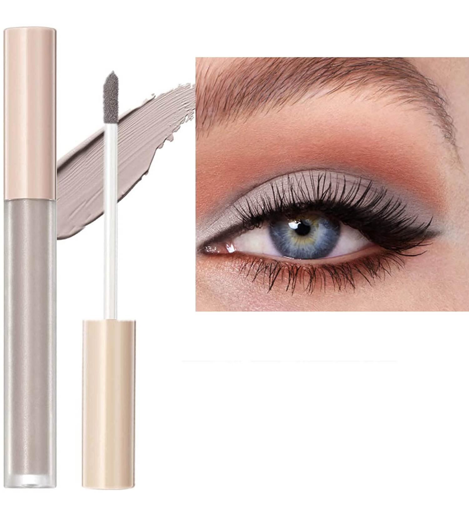 Matte Cream Gray Liquid Eyeshadow & Nude Primer Palette Set | Waterproof Pencil for Highlight & Shadow | Long-Lasting & Quick-Drying Formula (Cream Grey 2) - Buy Online on GoSupps.com