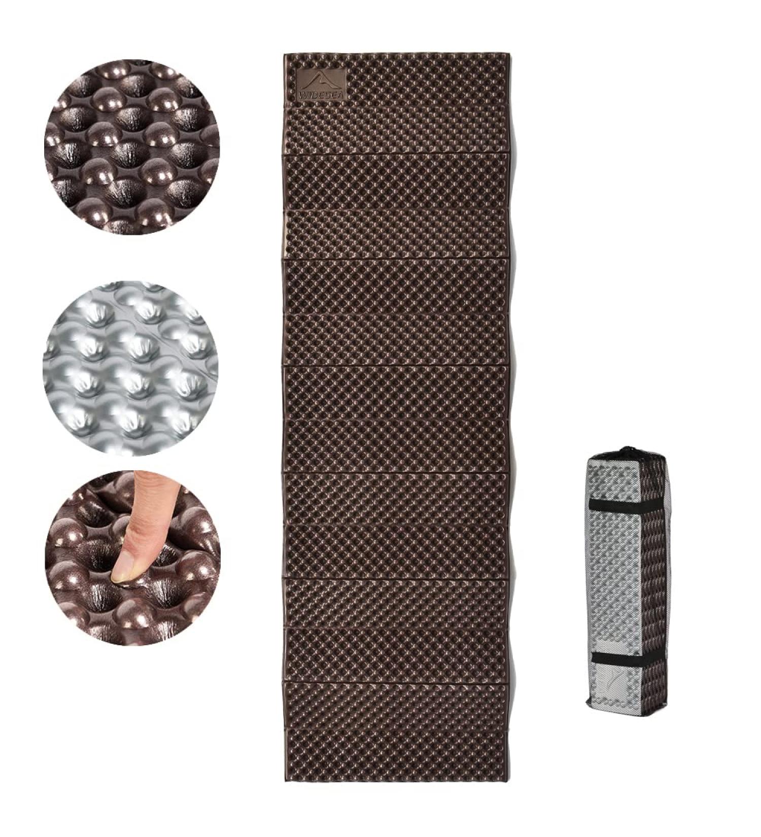 Widesea Portable Foam Sleeping Pad for Camping & Hiking - Waterproof & Moistureproof - Grey - Buy Online on GoSupps.com