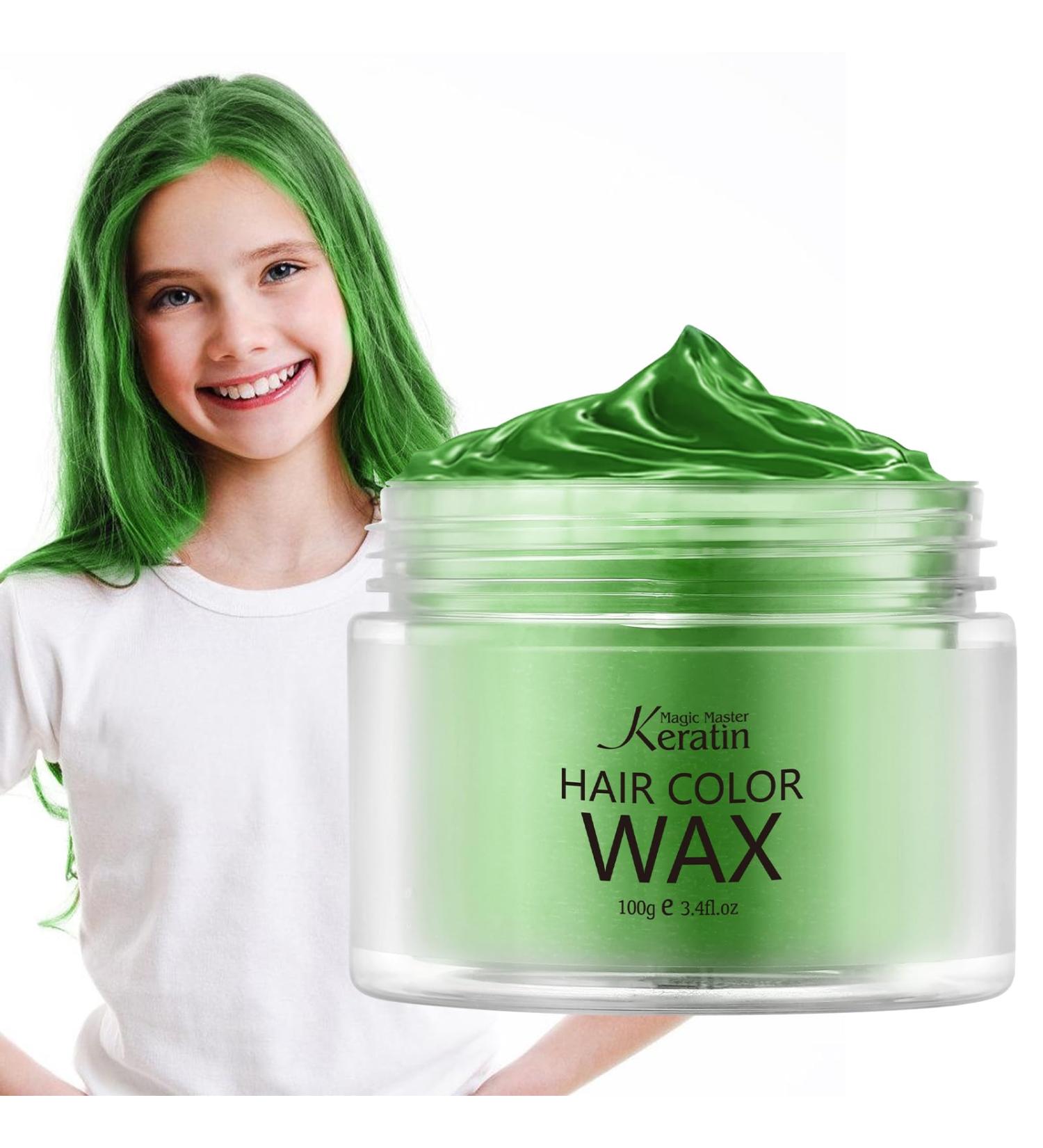 Buy Magic Master Hair Color Wax - Emerald Green | Temporary Keratin Hairstyle for Men & Women - Perfect for Parties & Cosplay - Buy Online on GoSupps.com