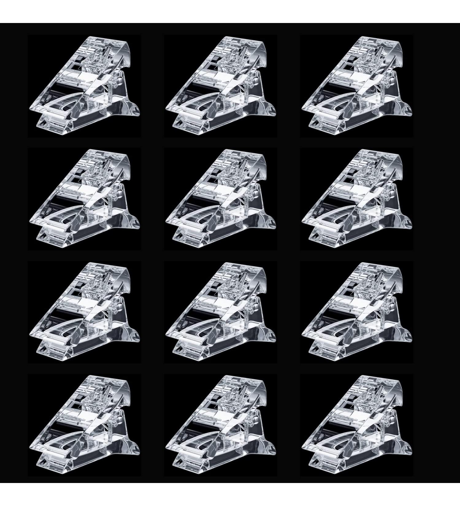 Modelones 12Pcs Nail Tips Clip for Quick Poly Gel Nail Extension - Manicure Nail Art Tool - Buy Online on GoSupps.com