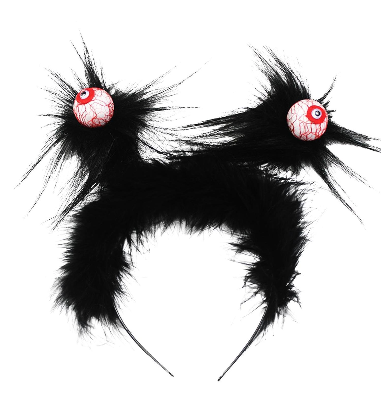 JINGAN Halloween Hair Hoop - Eyeball Headband Horror Big Eye Ball Hair Hoop - Blood Eyeballs Headwear Headbands Hair Supplies For Halloween Stage Performance Black One Size - Buy Online on GoSupps.com