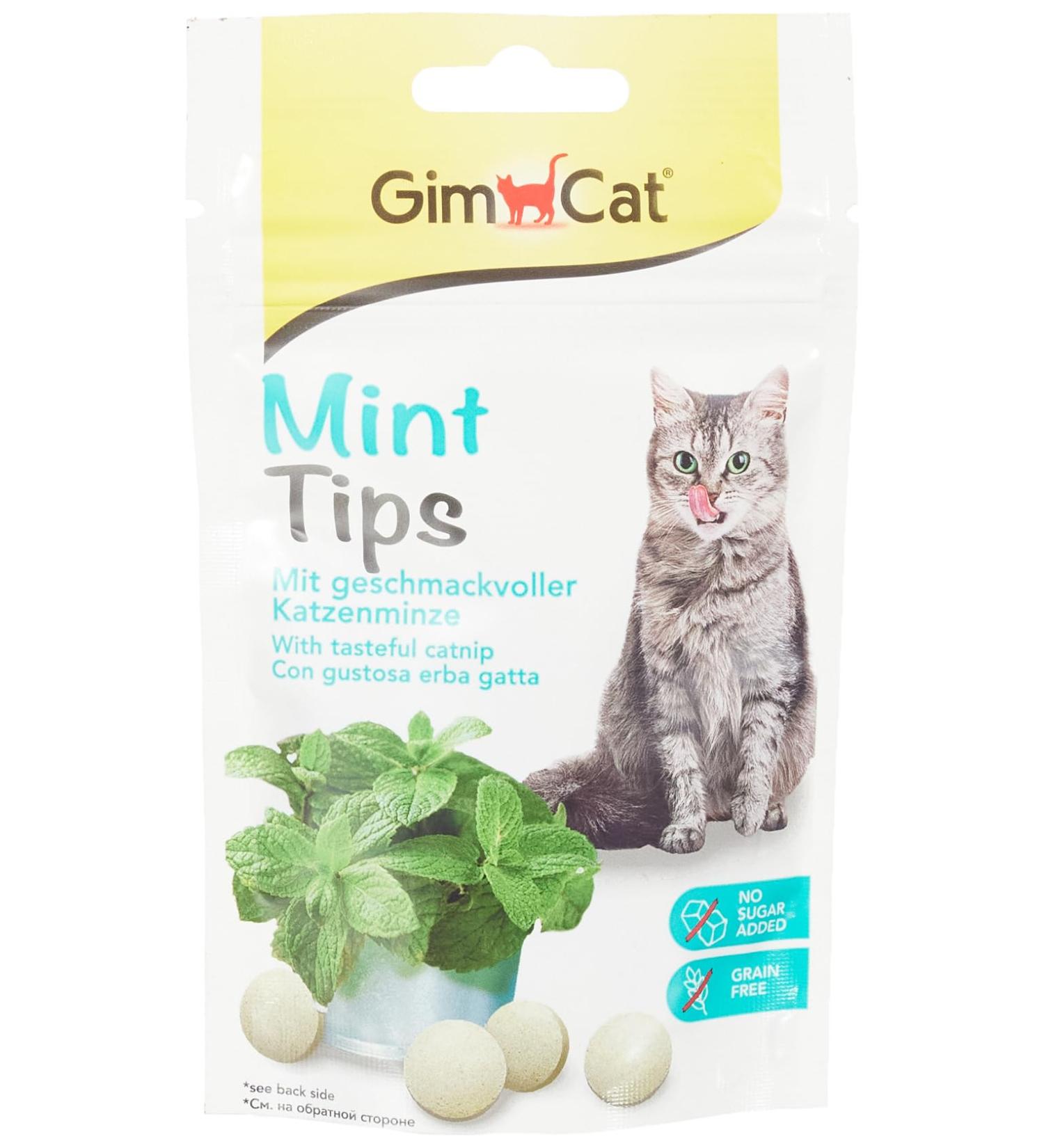 Gimcat Mintpips - 40g | Premium Cat Treats for Fresh Breath | International Shipping Available - Buy Online on GoSupps.com