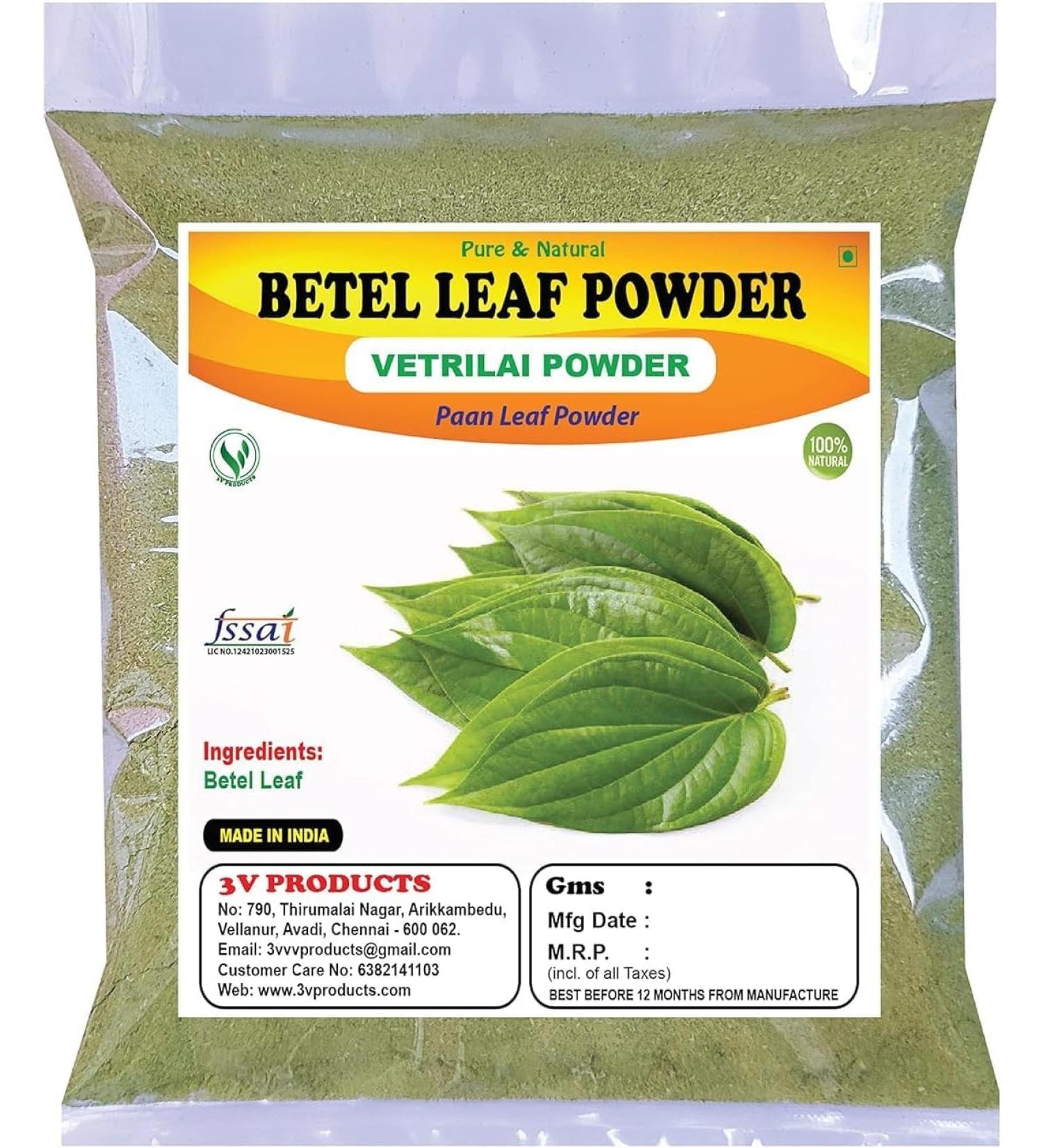 YANG Betel Leaf Powder 50g | Pan Leaf Powder Pack of 2. - Buy Online on GoSupps.com