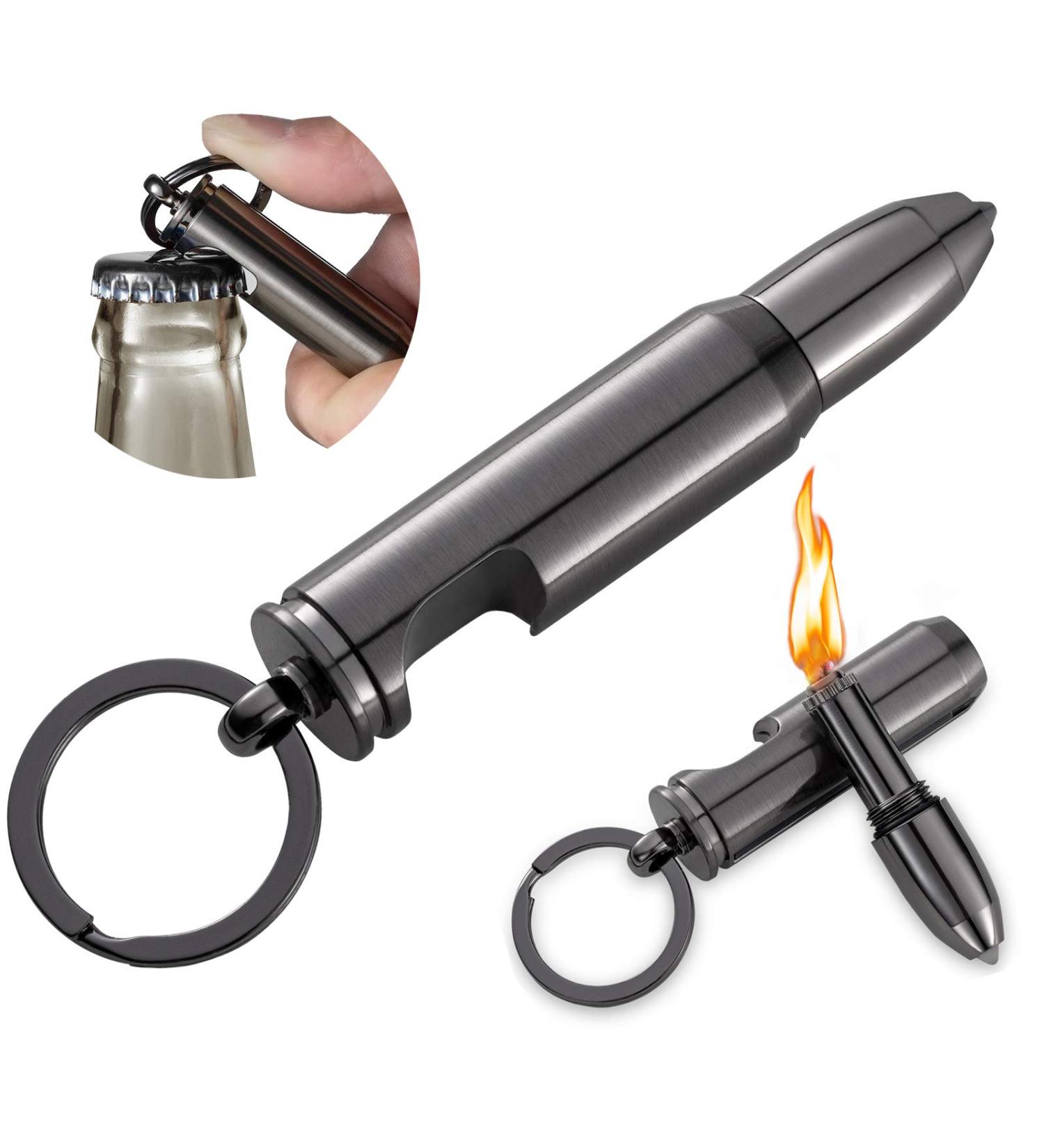 Morisk 2-Pack Permanent Match Keychain Multitool with Bottle Opener, Glass Breaker, Waterproof Flint Fire Starter - Refillable, Strike Anywhere, Survival Tool - Buy Online on GoSupps.com