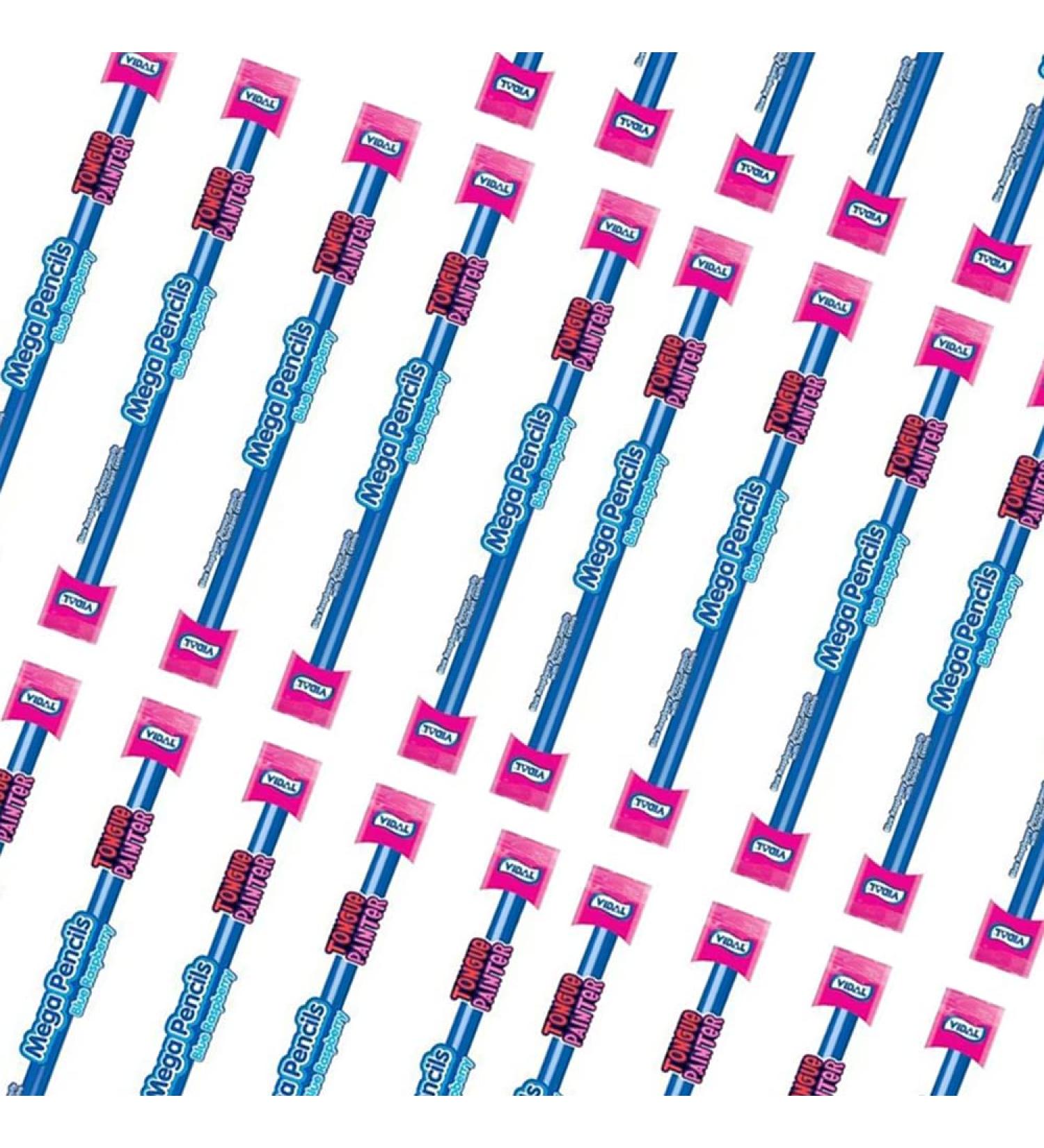 Blue Raspberry Flavour Mega Pencils 23g - Individually Wrapped Pencils (10 Pencils) - Buy Online on GoSupps.com