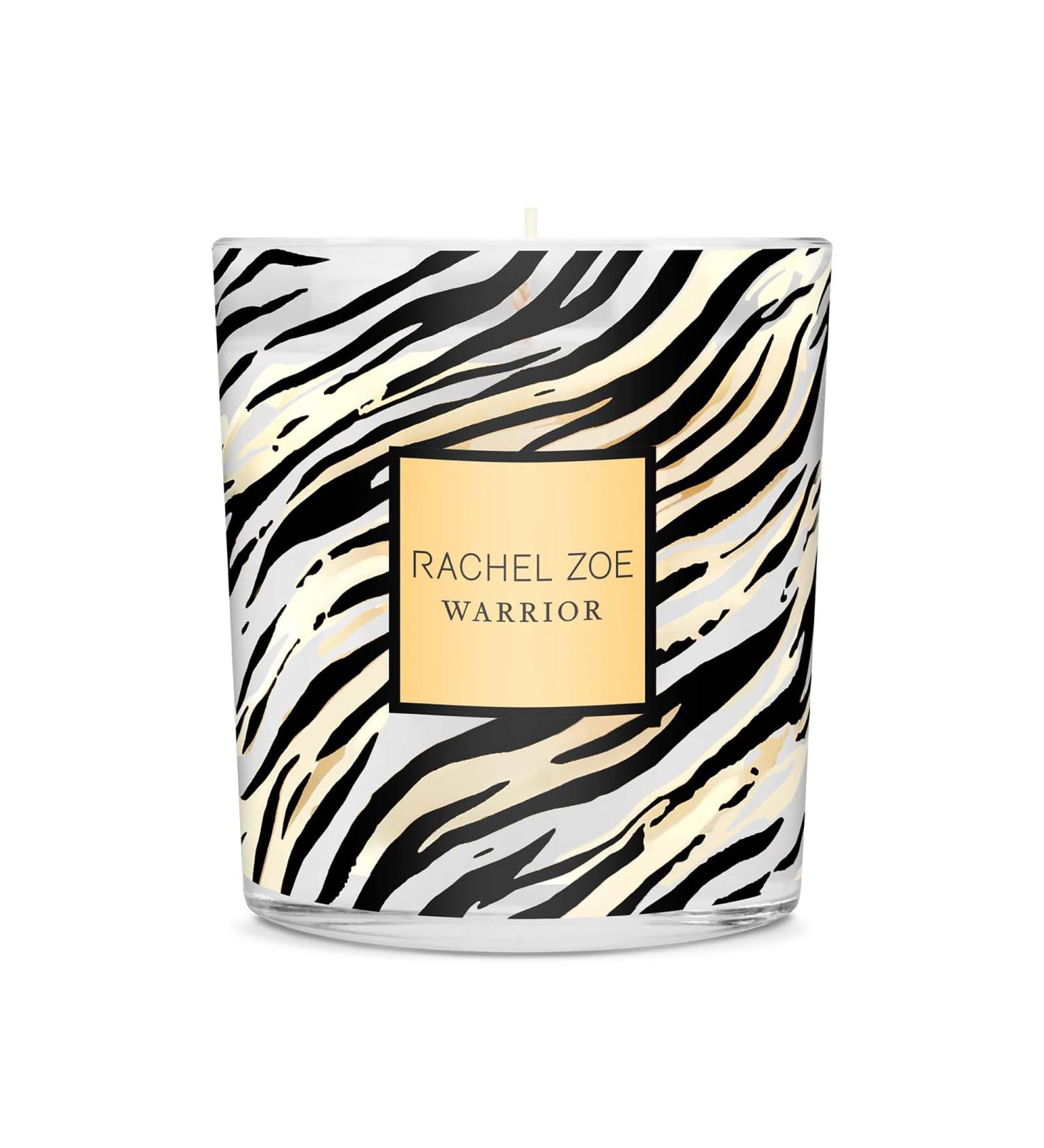 Rachel Zoe Warrior Scented Candle - with Fruity Floral Perfume Oil Fragrance - 45 Hour Burn - Jar Candles with Soy Wax and Cotton Wick - 6.3 oz - Buy Online on GoSupps.com