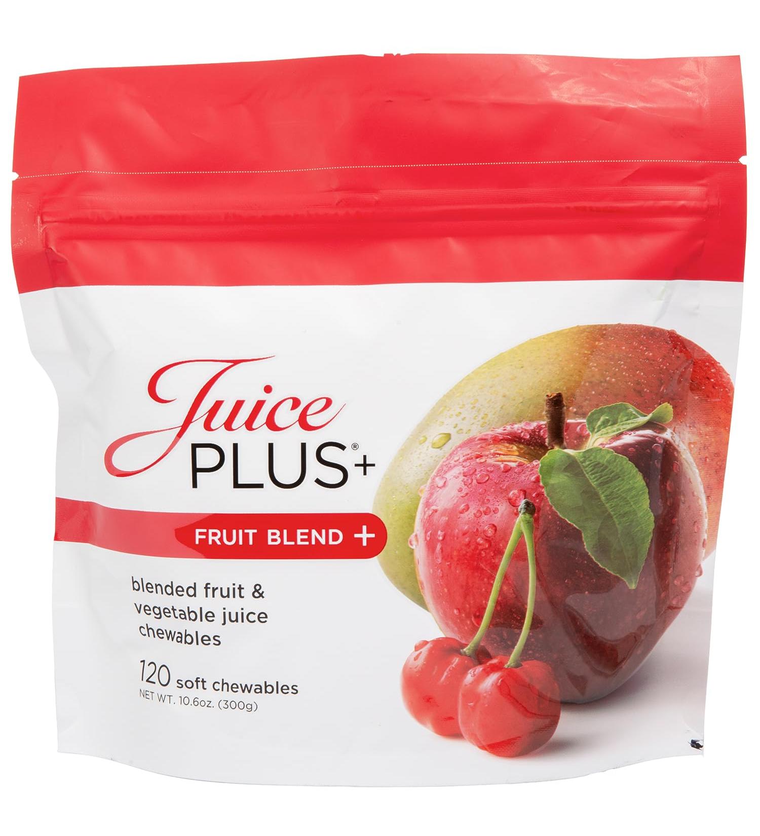 Juice Plus+ Fruit Blend Soft Chews (Chewables) - Boost Your Nutrition with 11 Fruits & Plant Ingredients - Vegan Gummy for Kids & Adults - Vitamins, Whole Food Nutrition - 120 Chewables - Buy Online on GoSupps.com