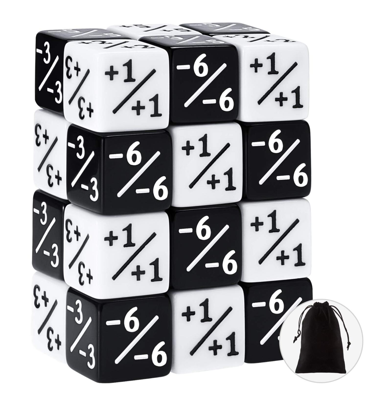 24-Piece Dice Counters Token Set for MTG, CCG - Loyalty Dice D6 Cube for Card Gaming - Buy Online on GoSupps.com