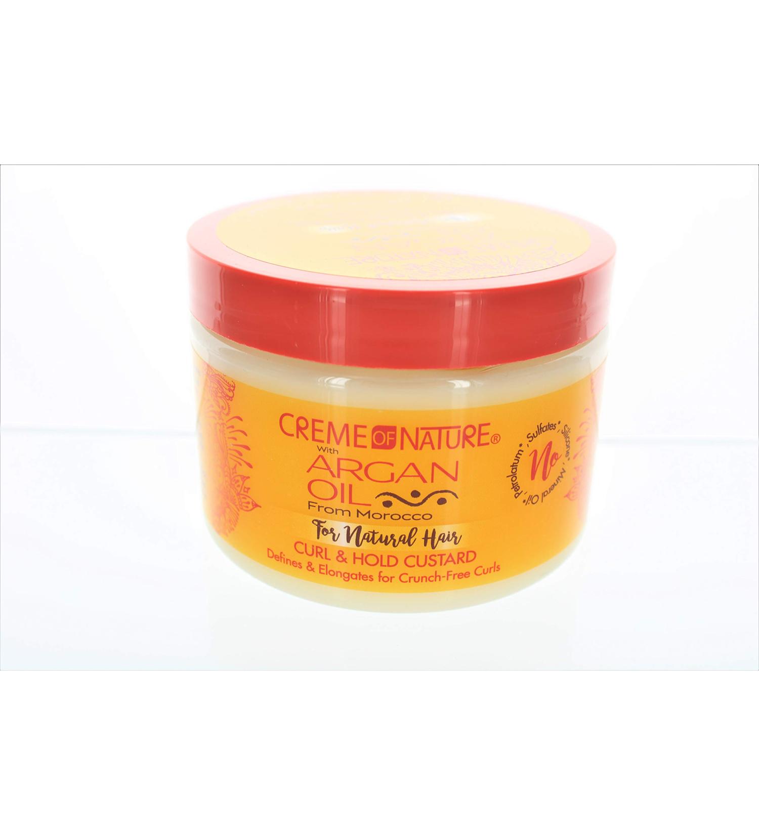 Creme of Nature Argan Oil Curl & Hold Custard 11.5oz - Defines & Holds Curls | 340ml - Buy Online on GoSupps.com