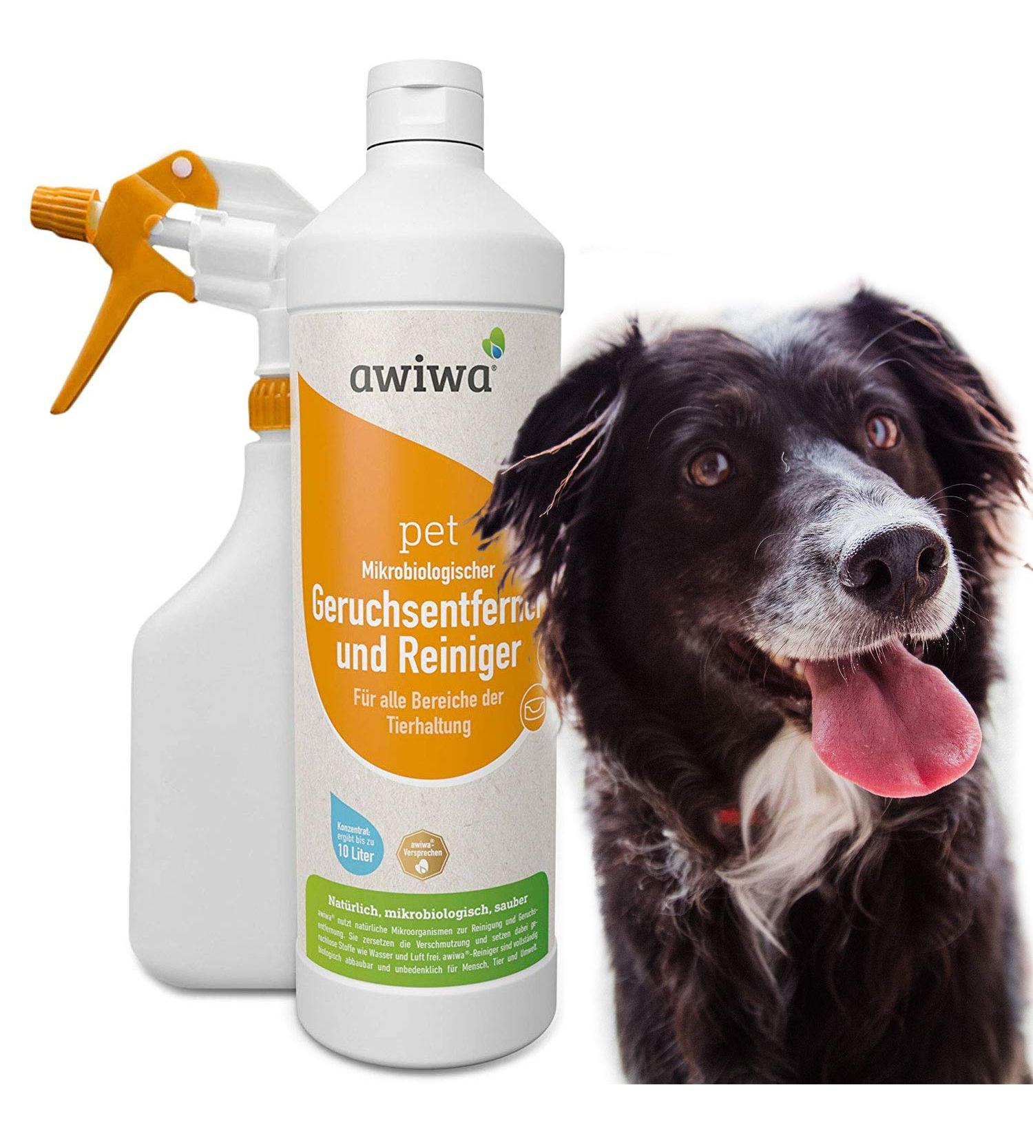 Buy Awiwa Odor Neutralizer for Dogs & Cats - Effective Cat Urine Stain Remover (1L Spray) - International Shipping - Buy Online on GoSupps.com