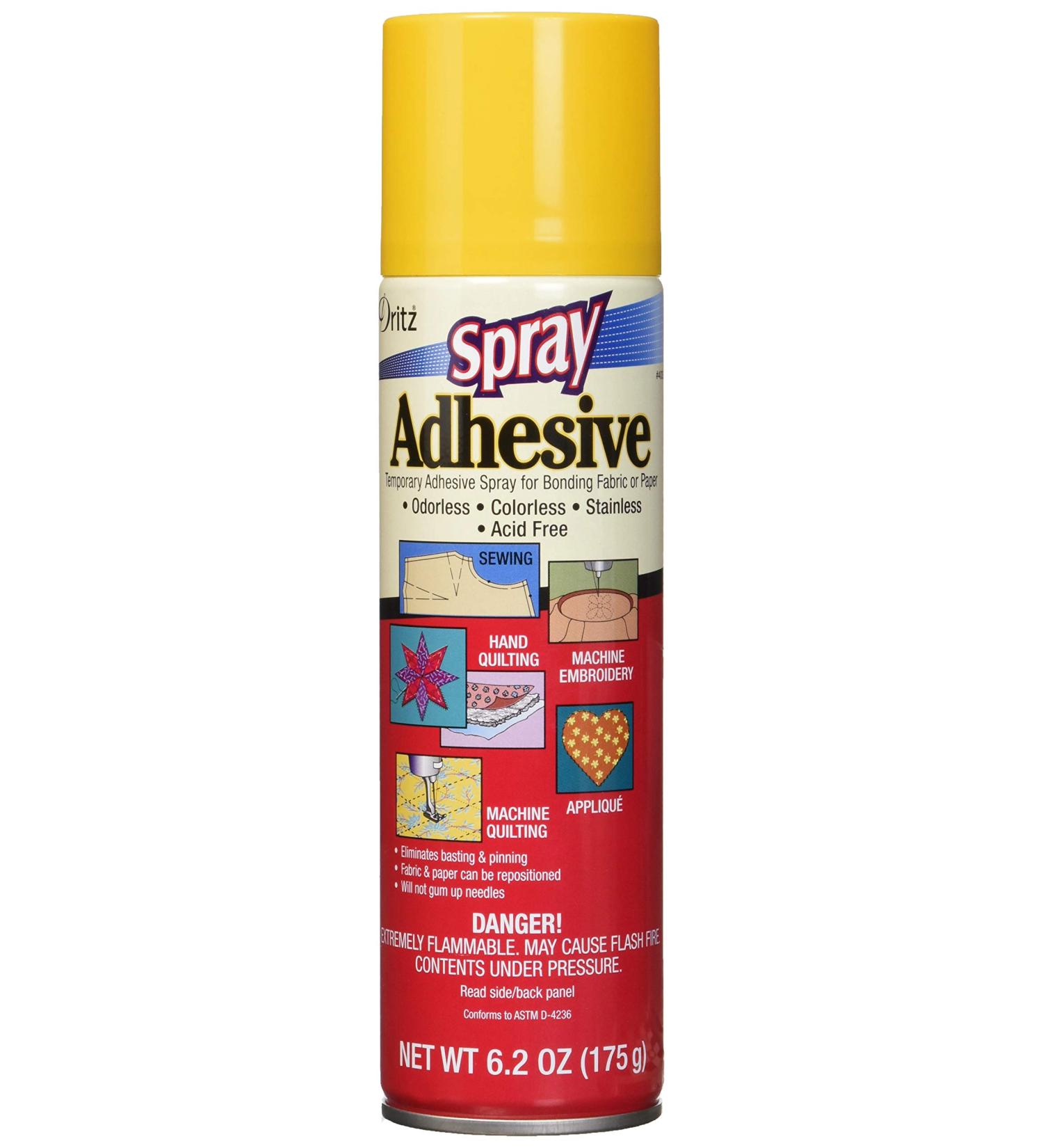 Dritz 403 Spray Adhesive Clear 6 oz - Strong & Fast-Drying Adhesive - Buy Online on GoSupps.com