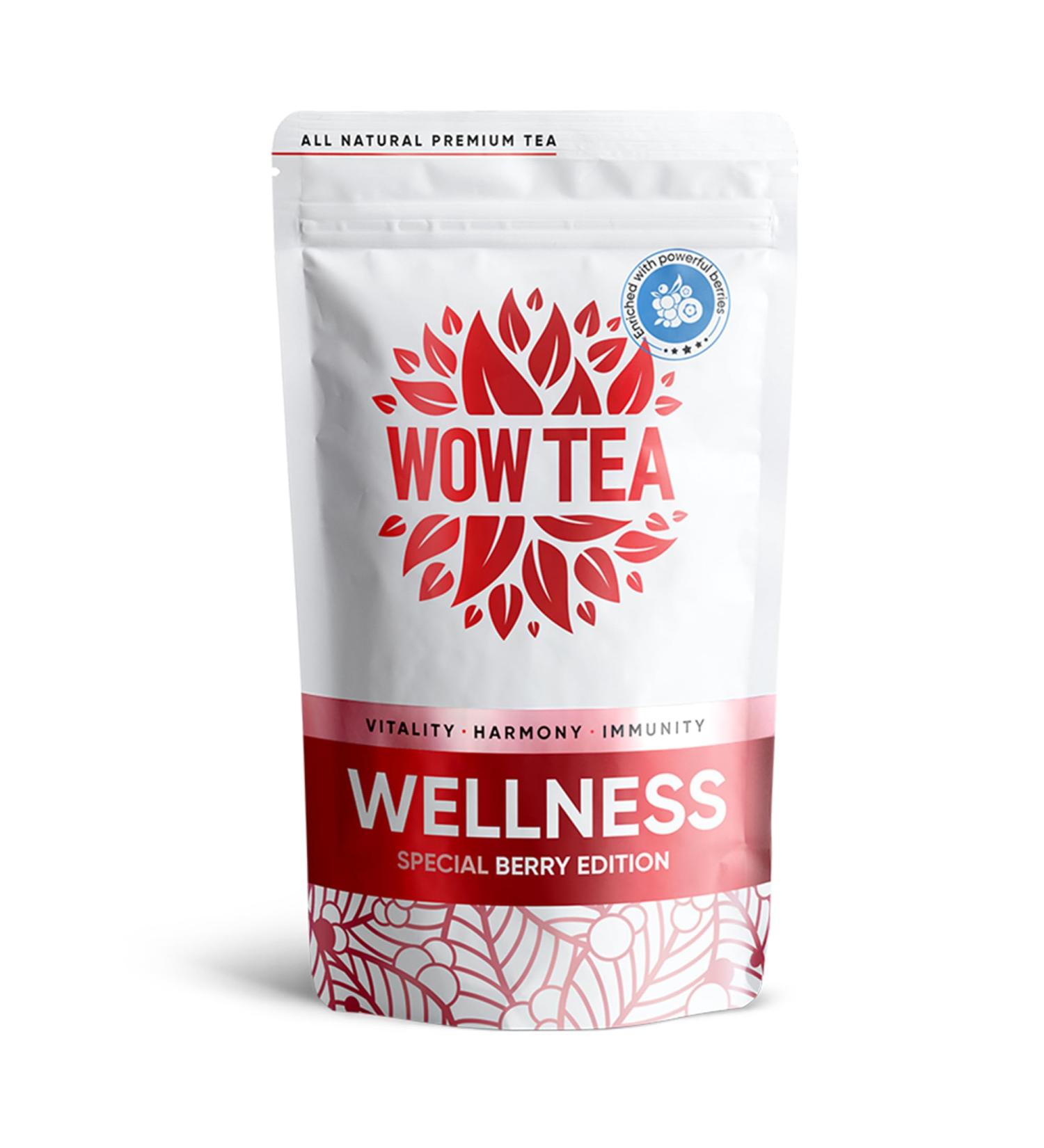 WOW TEA Berry Wellness Tea: 100% Natural 21-Day Program for Balance Strength & Vitality - Buy Online on GoSupps.com