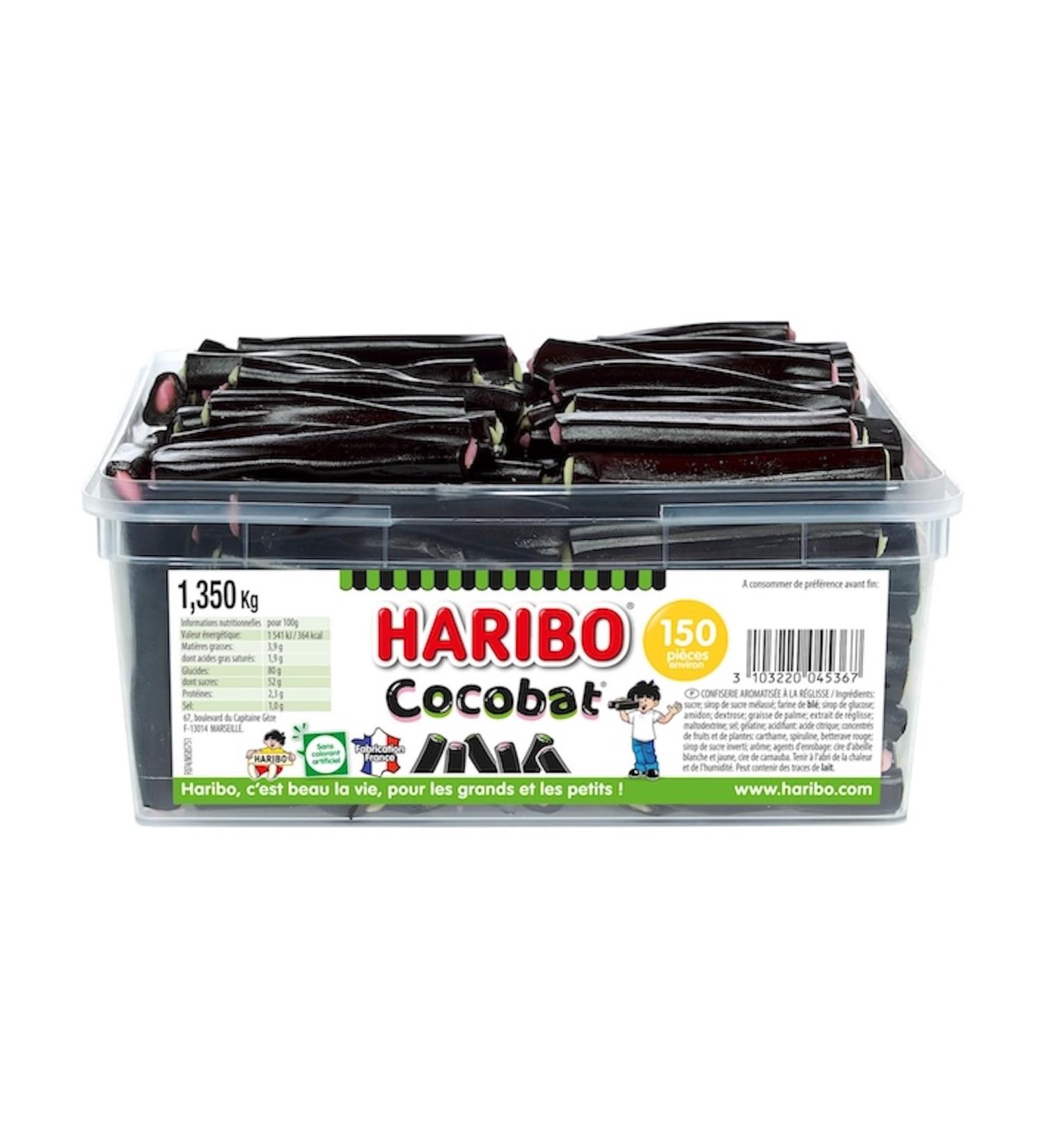 HARIBO - Cocobat - Bonbons R glisse - Sans Colorants Artificiels - Bo te De 150 Bonbons