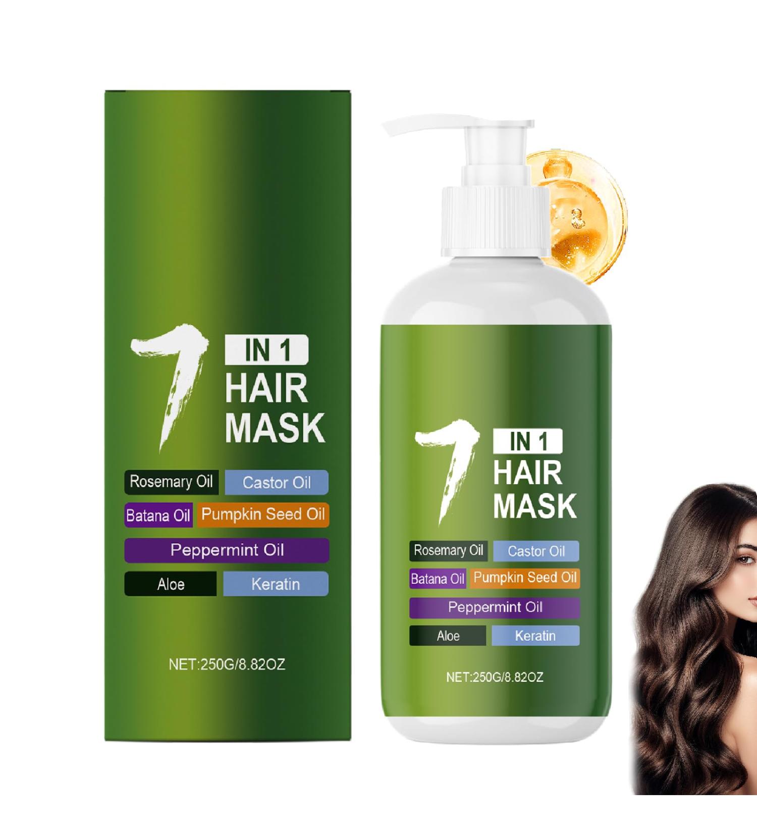 Masque capillaire hydratant en profondeur pour cheveux secs et ab m s la k ratine et aux 6 huiles naturelles pour nourrir et lisser r duit les frisottis et les pointes fourchues (1) - Buy Online on GoSupps.com