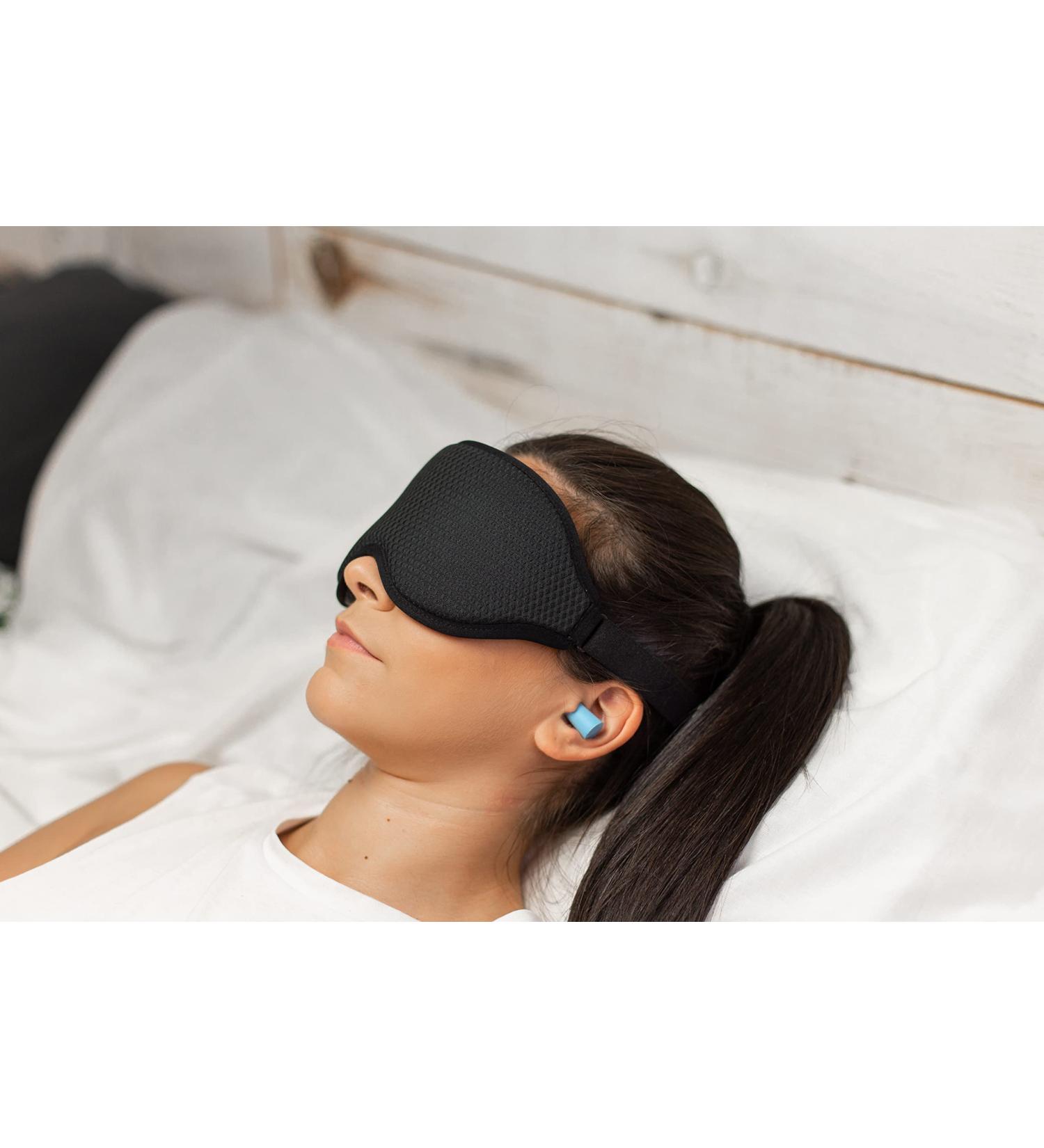3D Memory Foam Sleep Eye Mask - Total Blackout for Ultimate Comfort | International Shipping Available - Buy Online on GoSupps.com