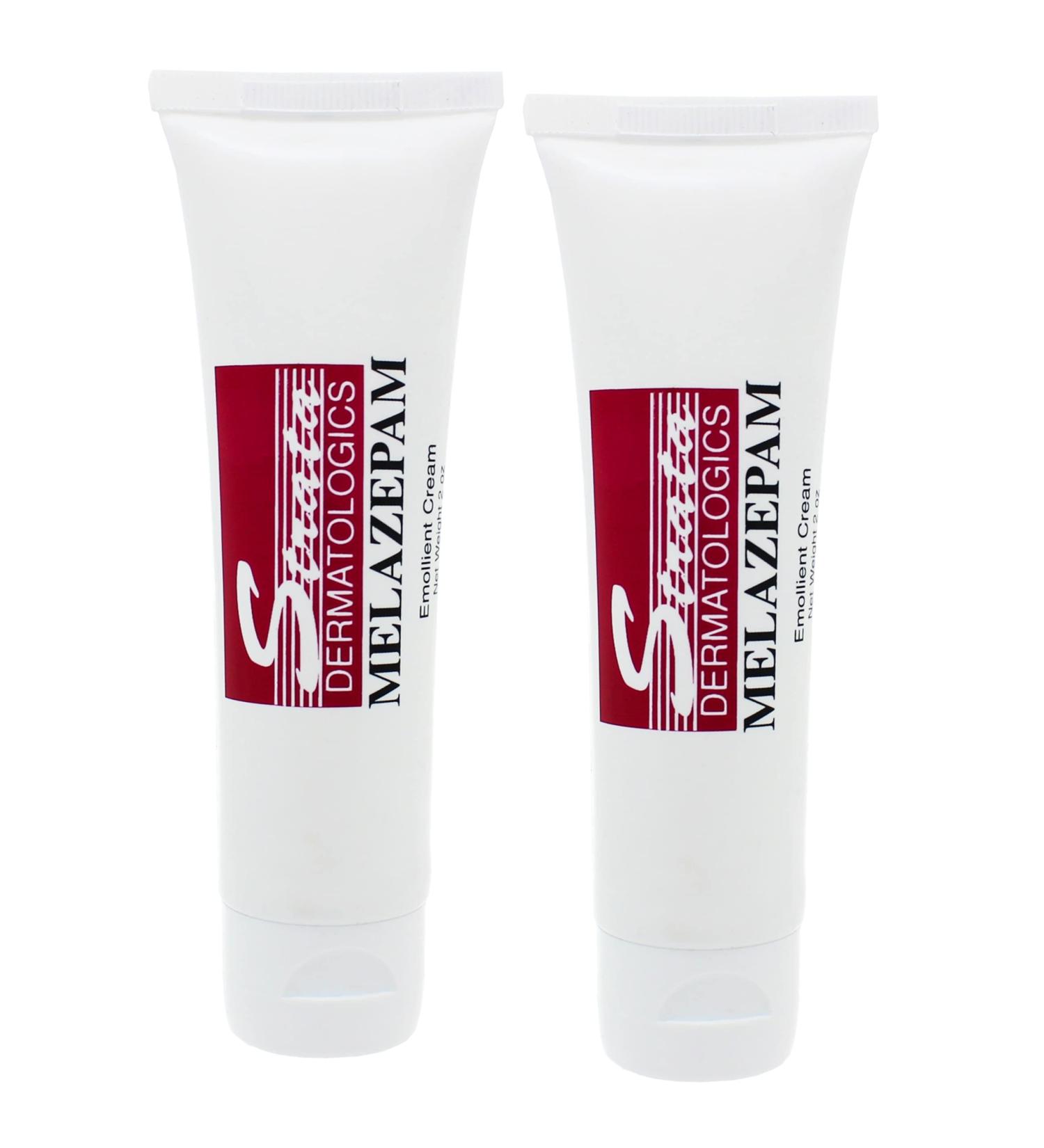 Strata Dermatologics Melazepam Emollient Cream for Rosacea and Acne Convenient 2 Tubes