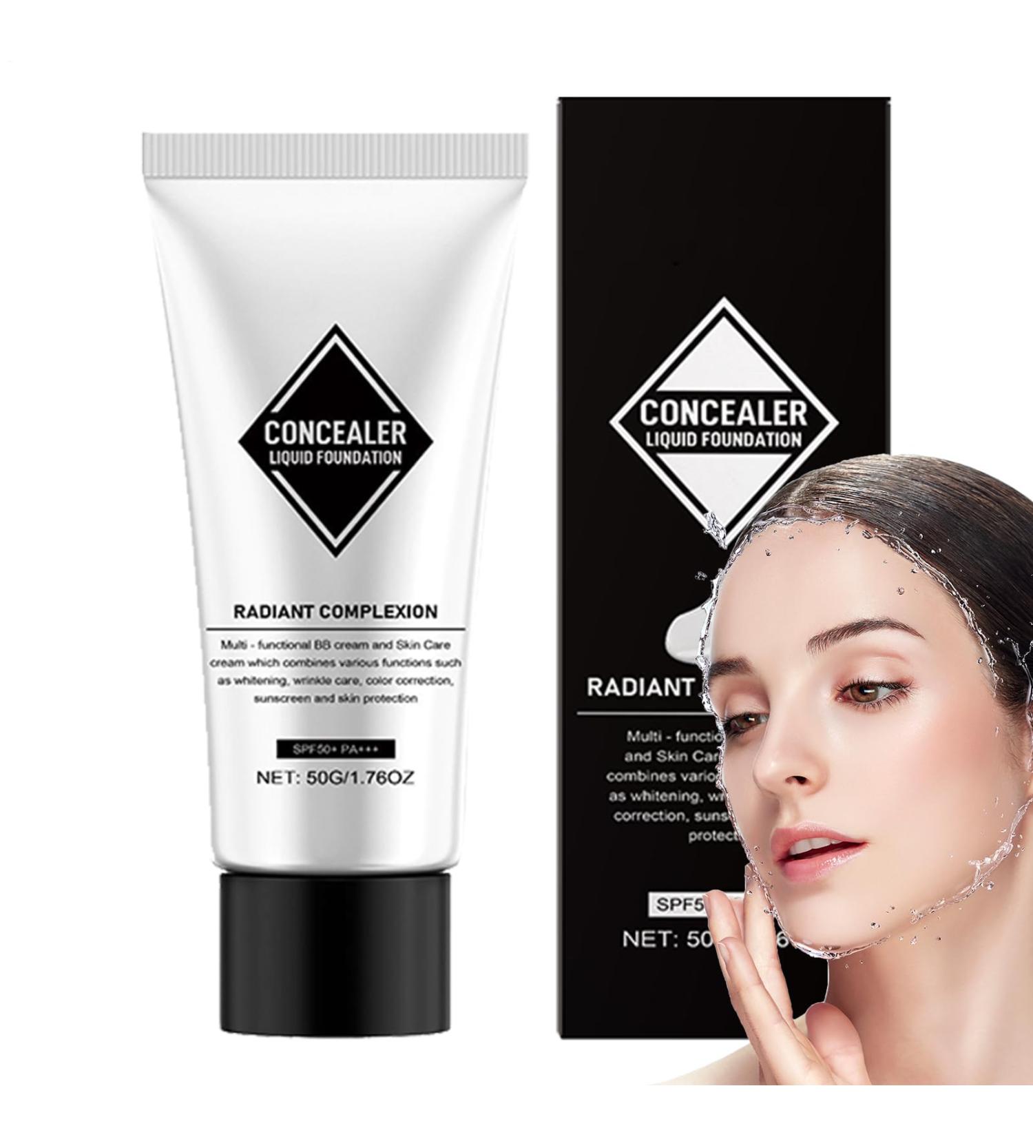 Full Coverage Foundation Color Matching Foundation - 1.76 oz Color Changing Mature Skin Foundation | SPF 50+ Tone Correction Makeup Hydra - Buy Online on GoSupps.com