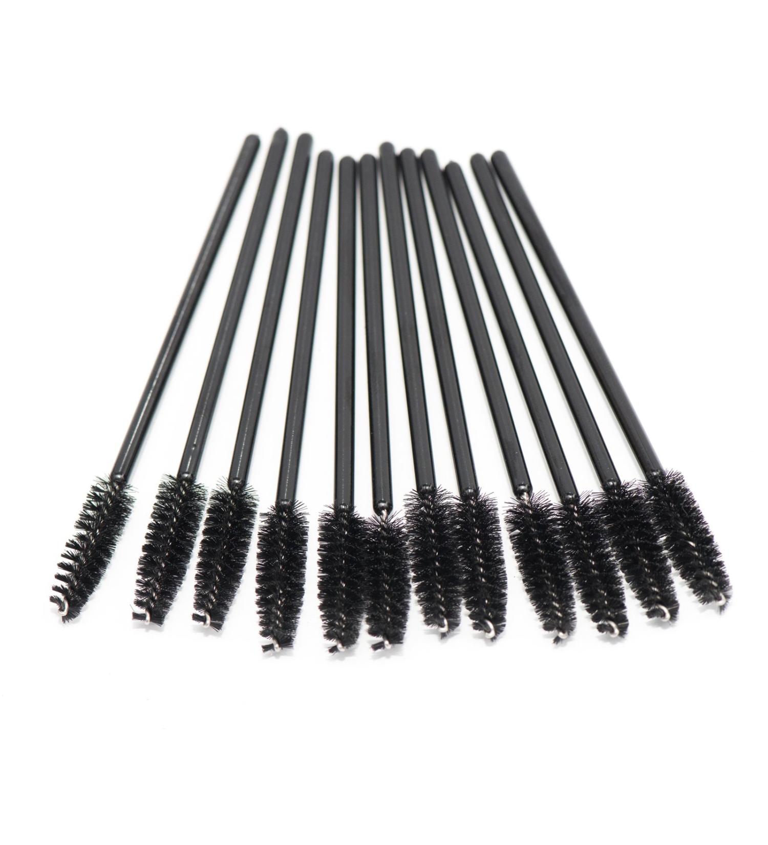 50 Pcs Disposable Eyebrow & Eyelash Brushes for Artificial Lash Extensions - Black - Buy Online on GoSupps.com
