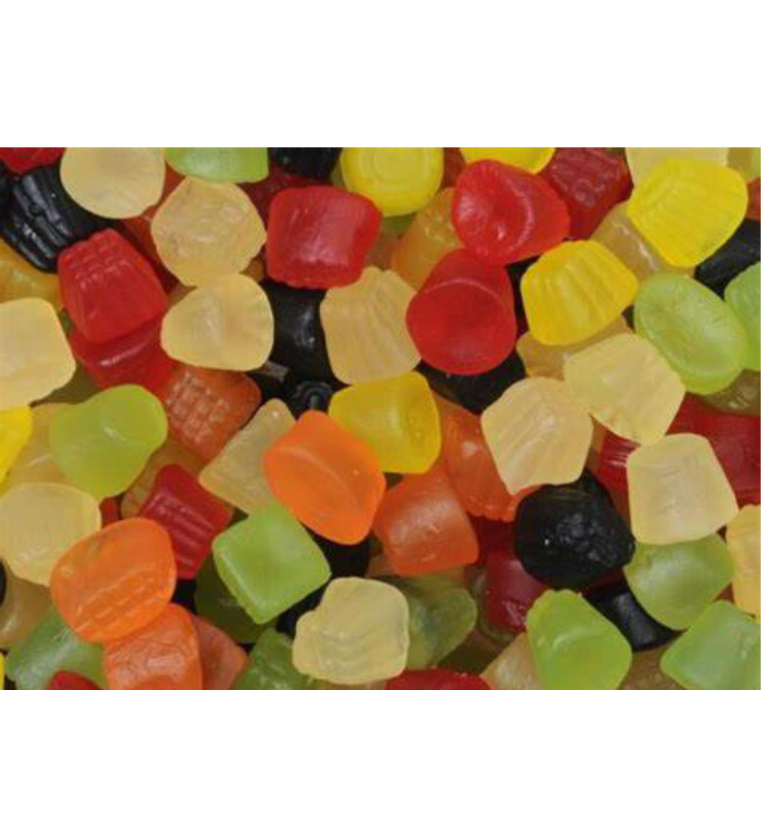 1kg Fruity Midget Gums Candy Pick & Mix Sweets Mixed Assortment Gummy Selection Resealable Pouch Share Bag