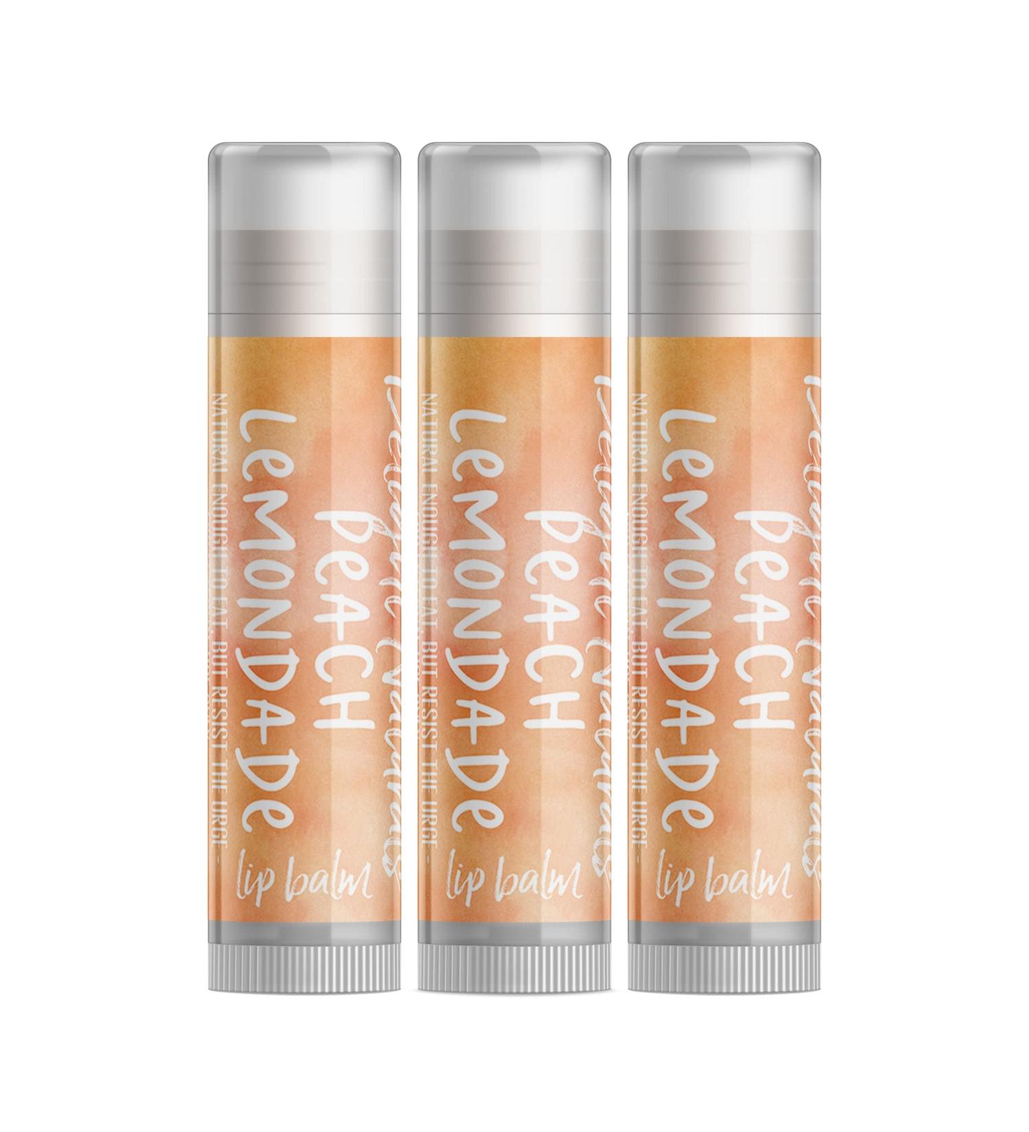 Peach Lemonade Lip Balm Set of Three | Hydrating & Refreshing Lip Care - Buy Online on GoSupps.com