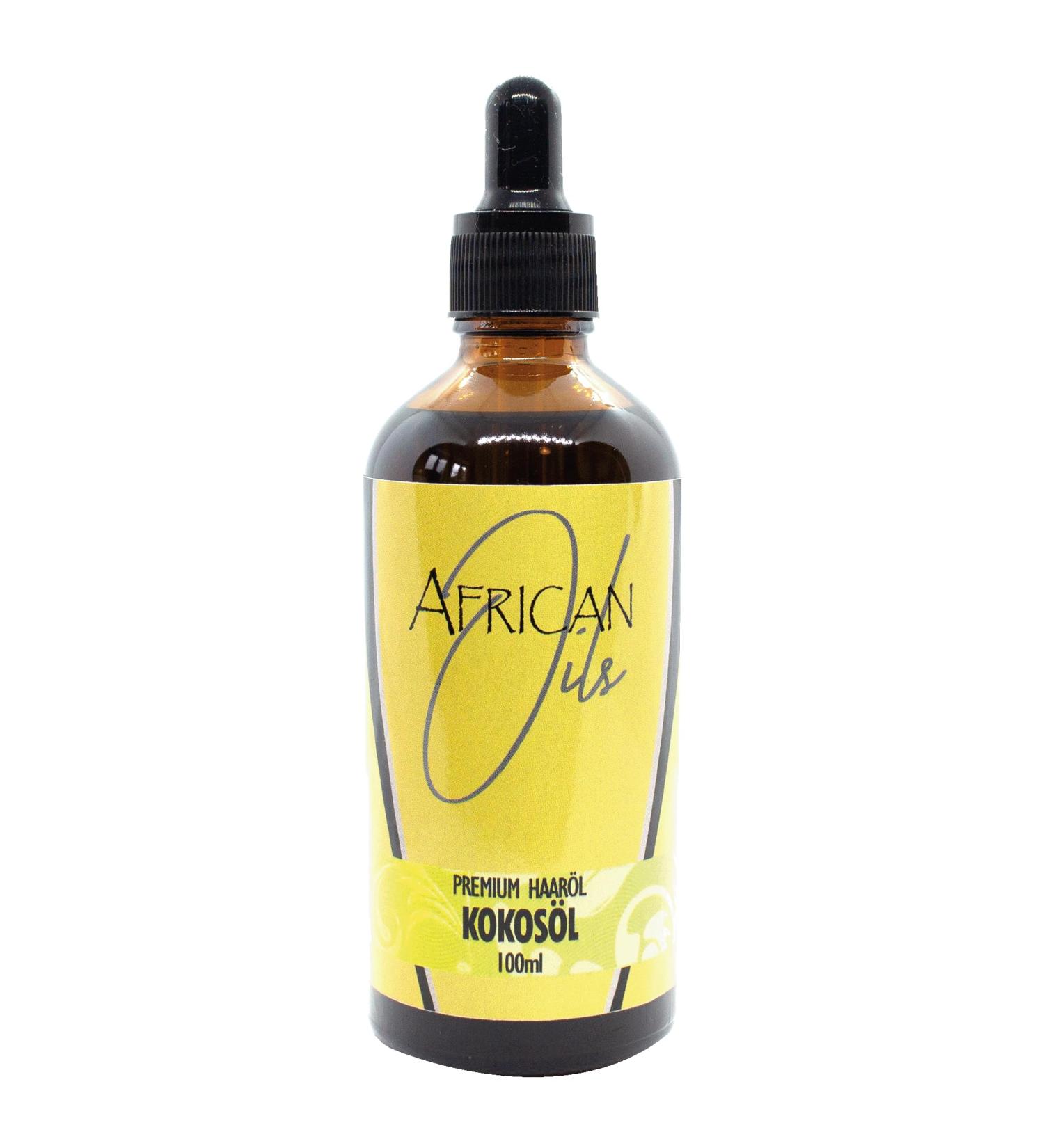African Oils 100ml Liquid Coconut Oil – 100% Pure & Cold Pressed – Perfect for Skin & Hair Care & Massage