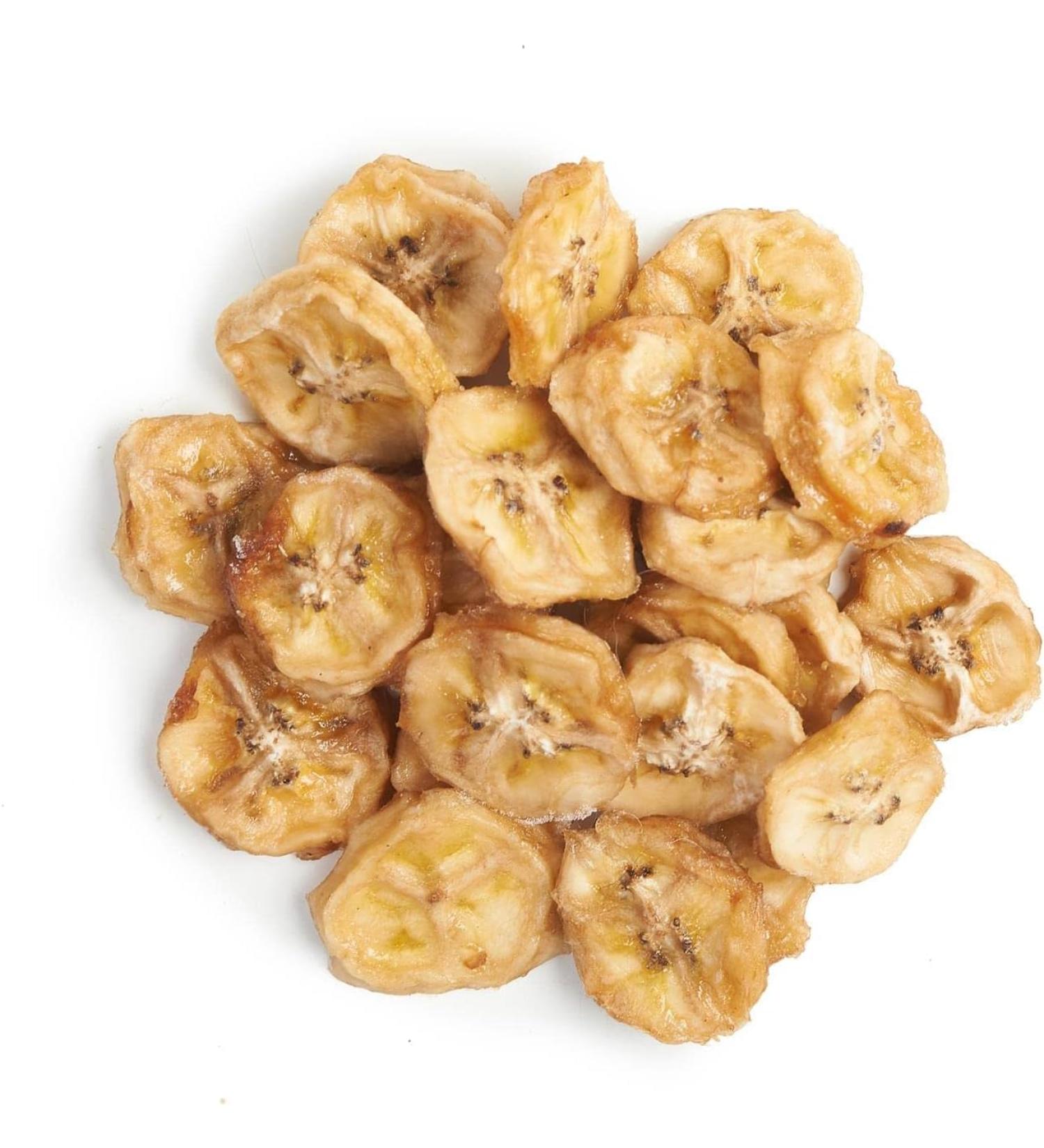 Organic dehydrated Banana coins/chips by - soft and chewy Sri Lankan banana (1kg) - no added sugar sweeteners or additives - Buy Online on GoSupps.com