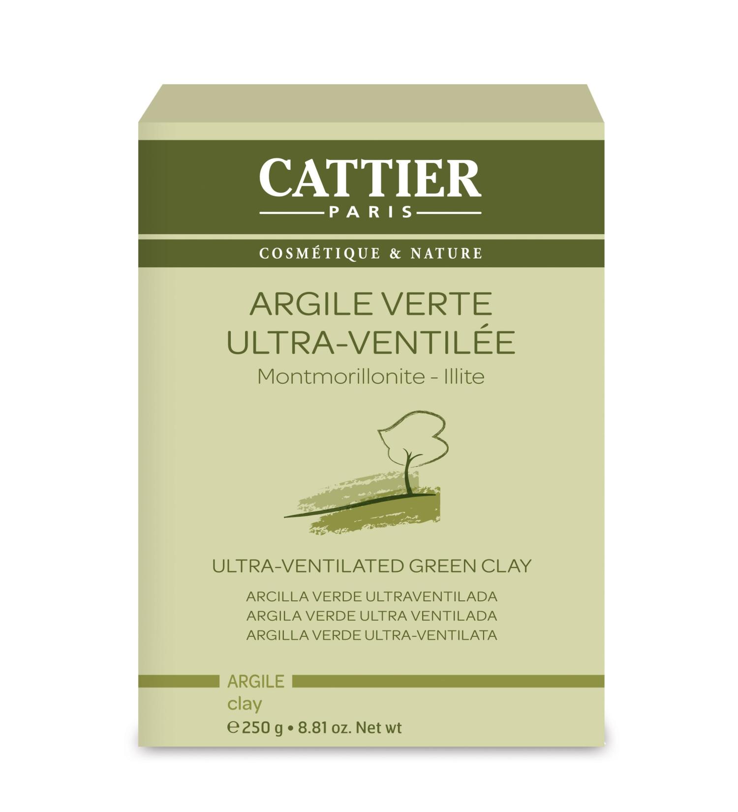 Cattier Ultra-Ventilated Green Clay 250g - Buy Online on GoSupps.com