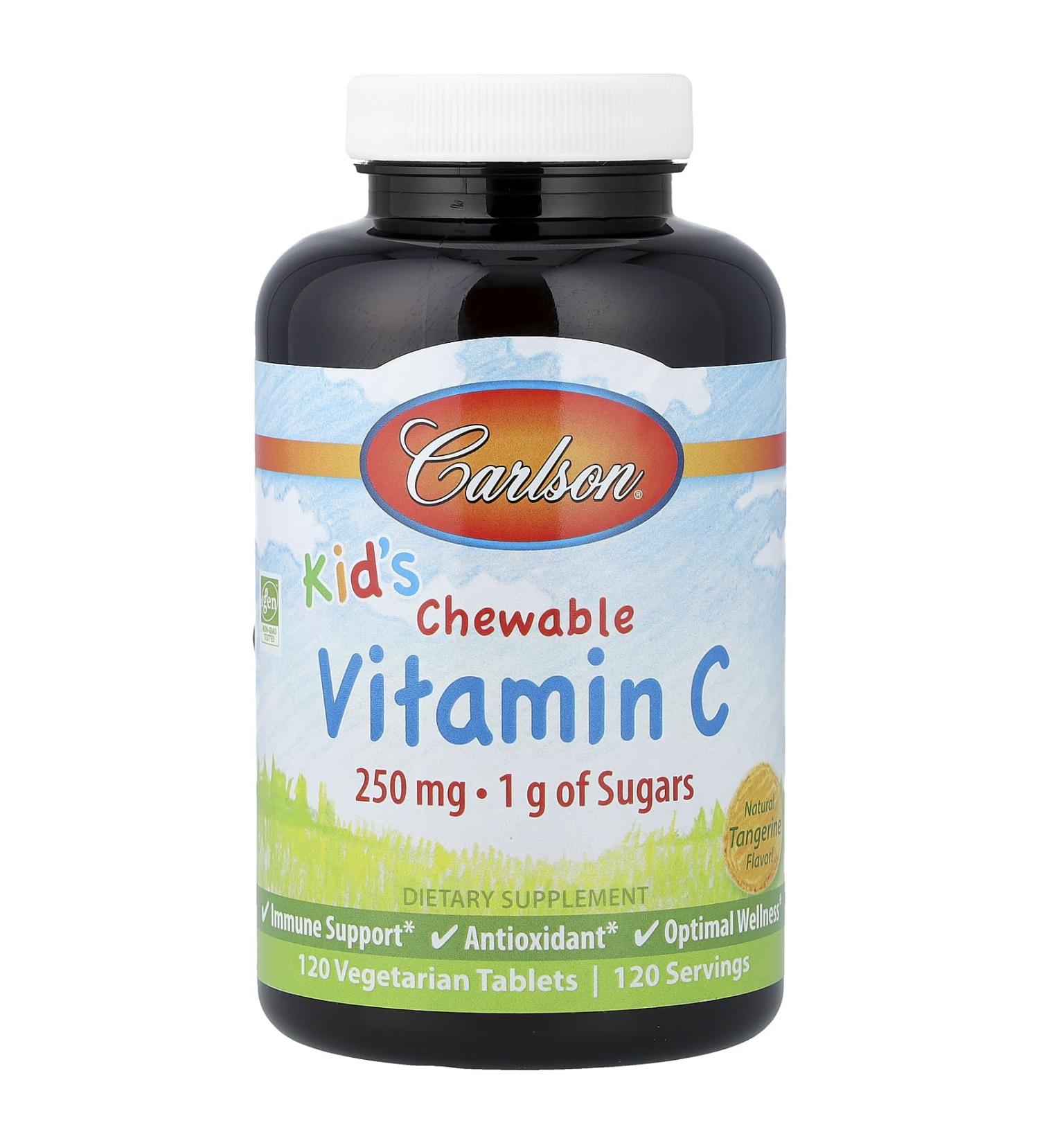 Carlson Labs Carlson For Kids Chewable Vitamin C 250mg 120 Tablets